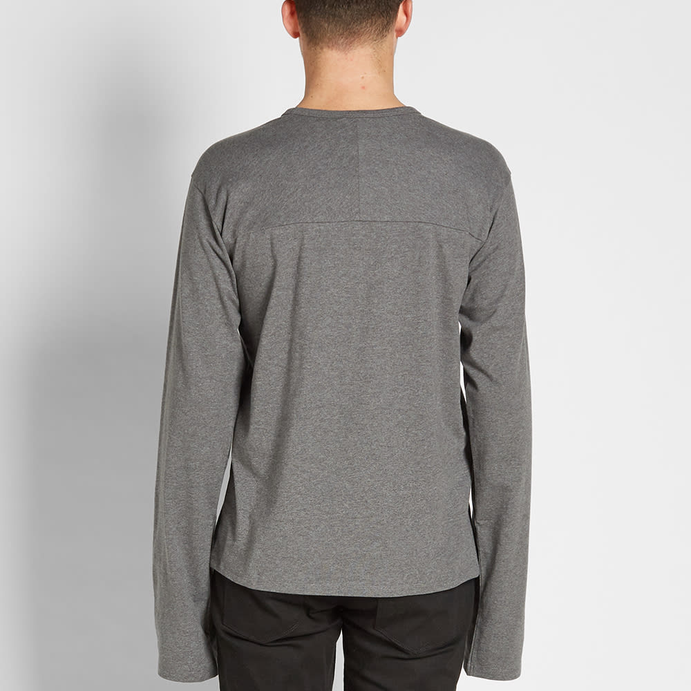 Acne Studios Long Sleeve Fellow Face Tee Carbon Melange | END. (US)