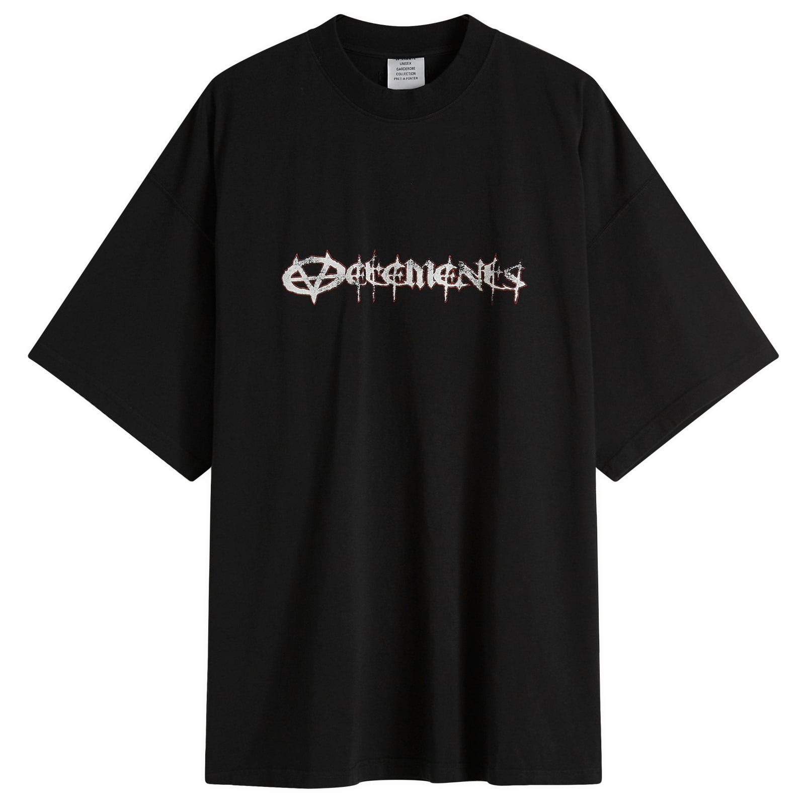 VETEMENTS Reaper Regular T-Shirt Black | END. (US)