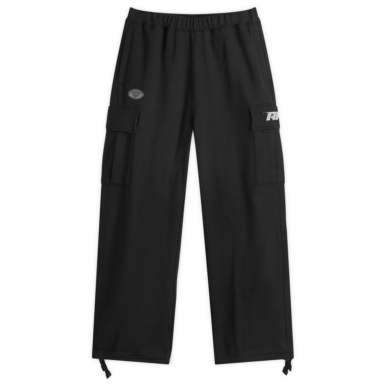 Aape By A Bathing Ape Men's Black Aape Cargo Sweatpants