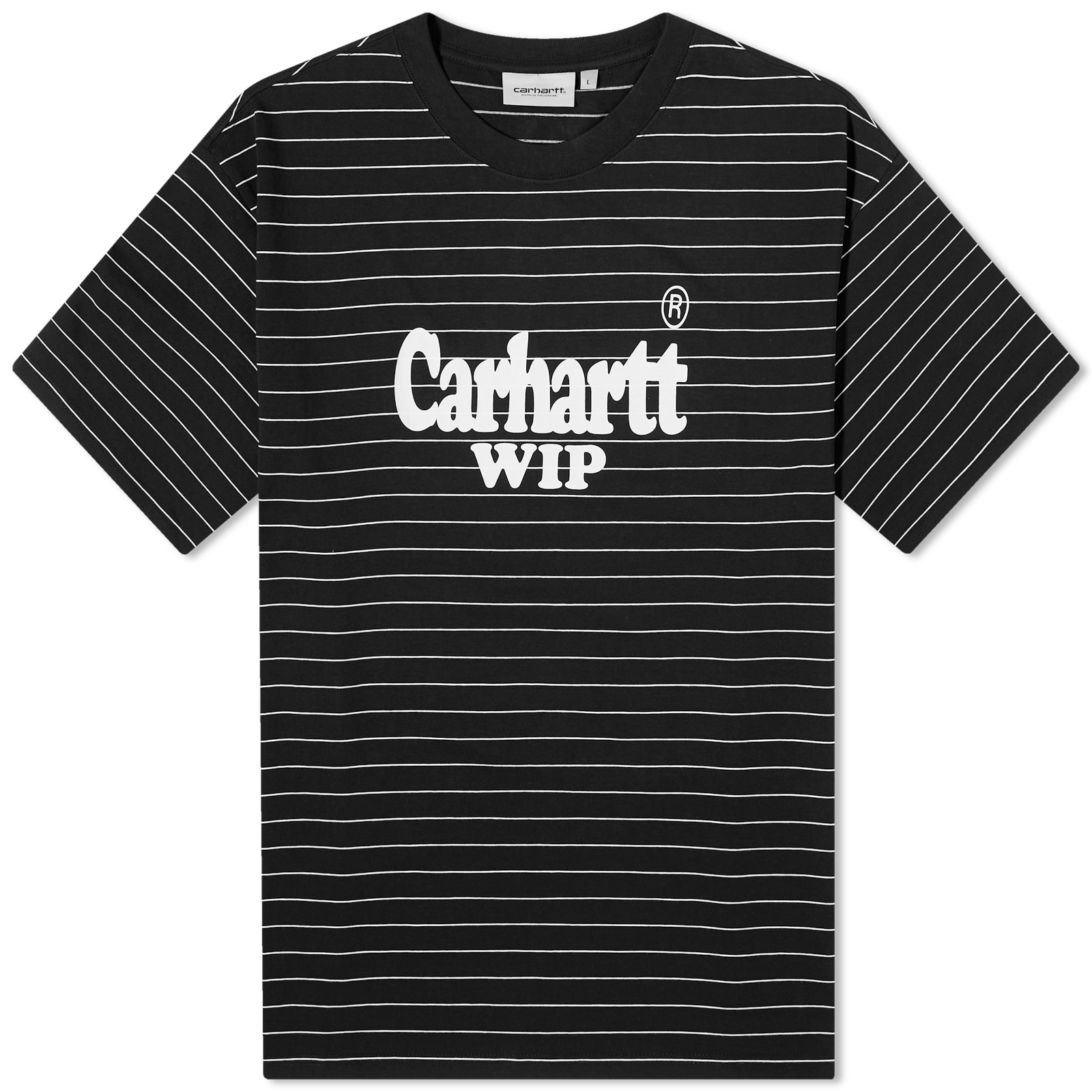 ★2024SS新作★CARHARTT★S/S ORLEAN SPREE T-SHIRT Carhartt WIP Orlean Spree T-Shirt Black & White Orlean