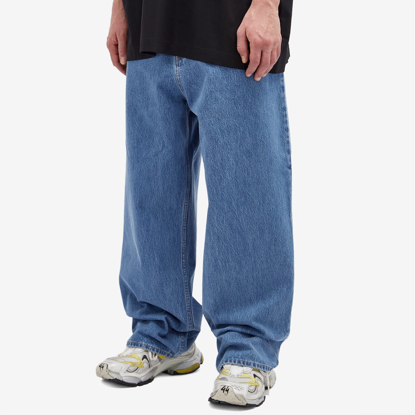 デニム・ジーパン VETEMENTS SS25 Baggy jeans (UA66PA540N MIDBLUE) VETEMENTS Men's Baggy Jeans Mid Blue - Curated Menswear