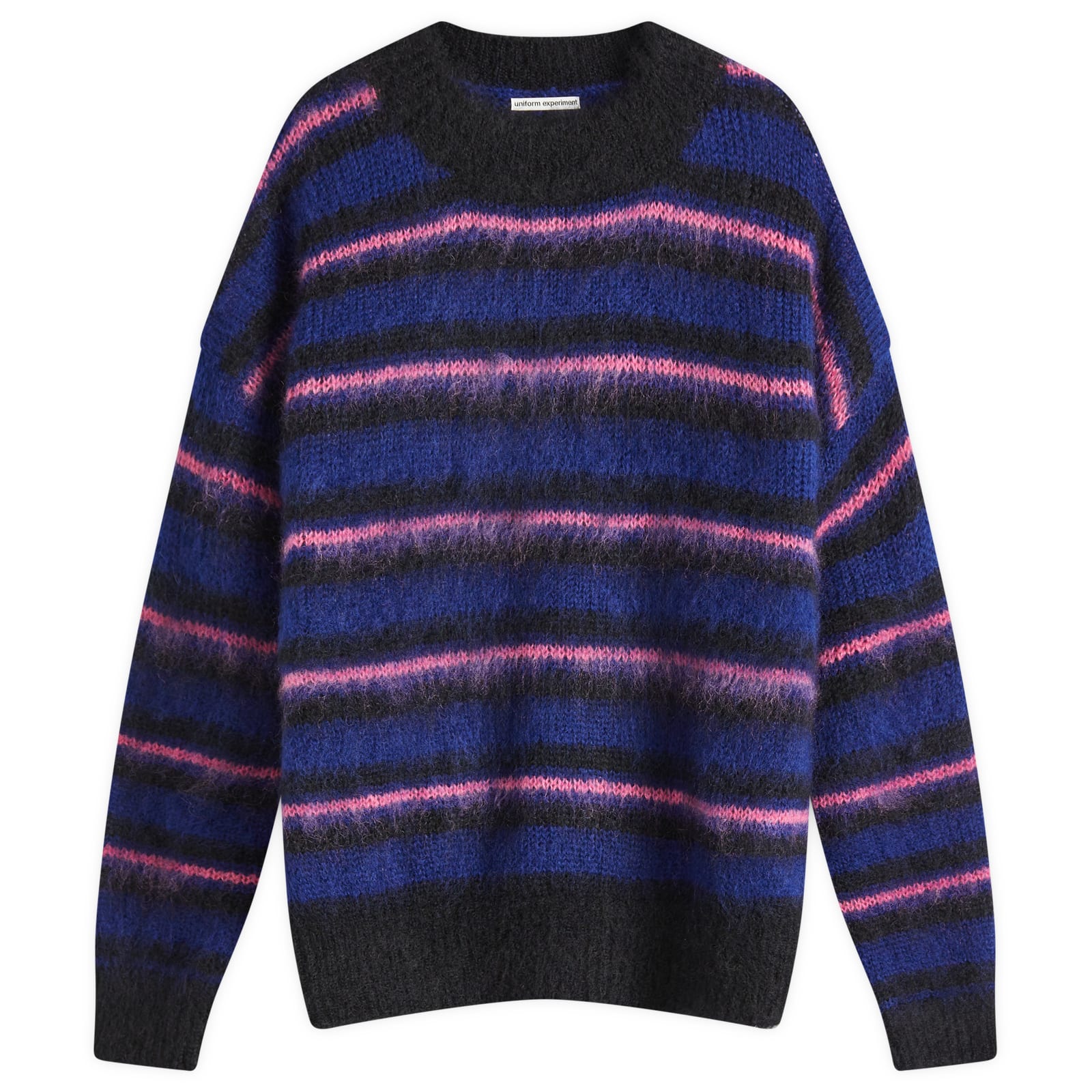 uniform experiment ボーダーモヘアニットカーディガン　XL uniform experiment MOHAIR KNIT CARDIGAN