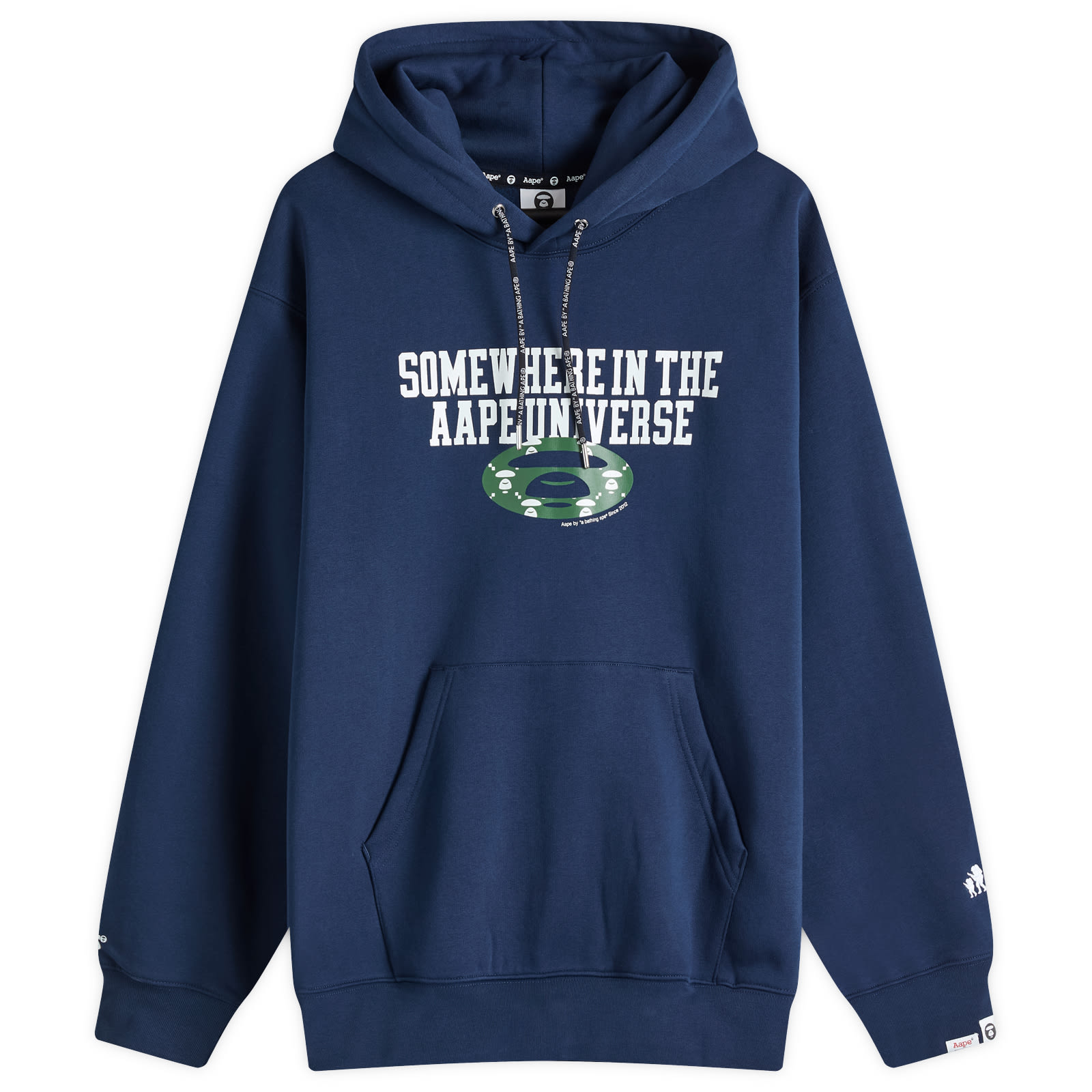 AAPE Monogram Hoody Navy