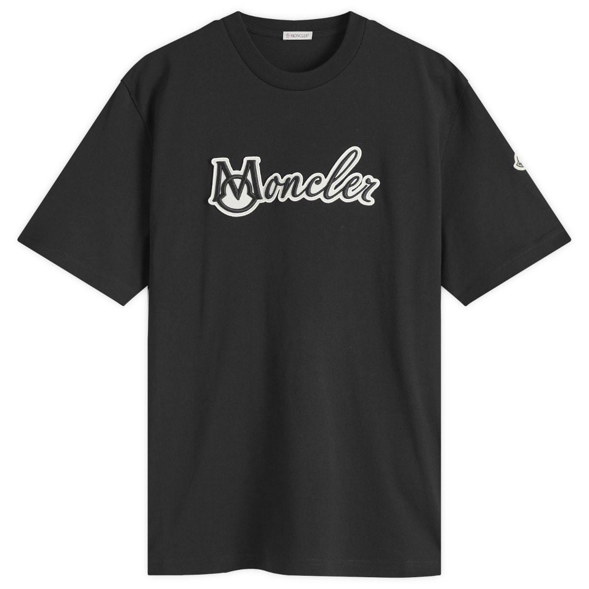 Moncler Cotton Tonal T-Shirt Black | END. (US)