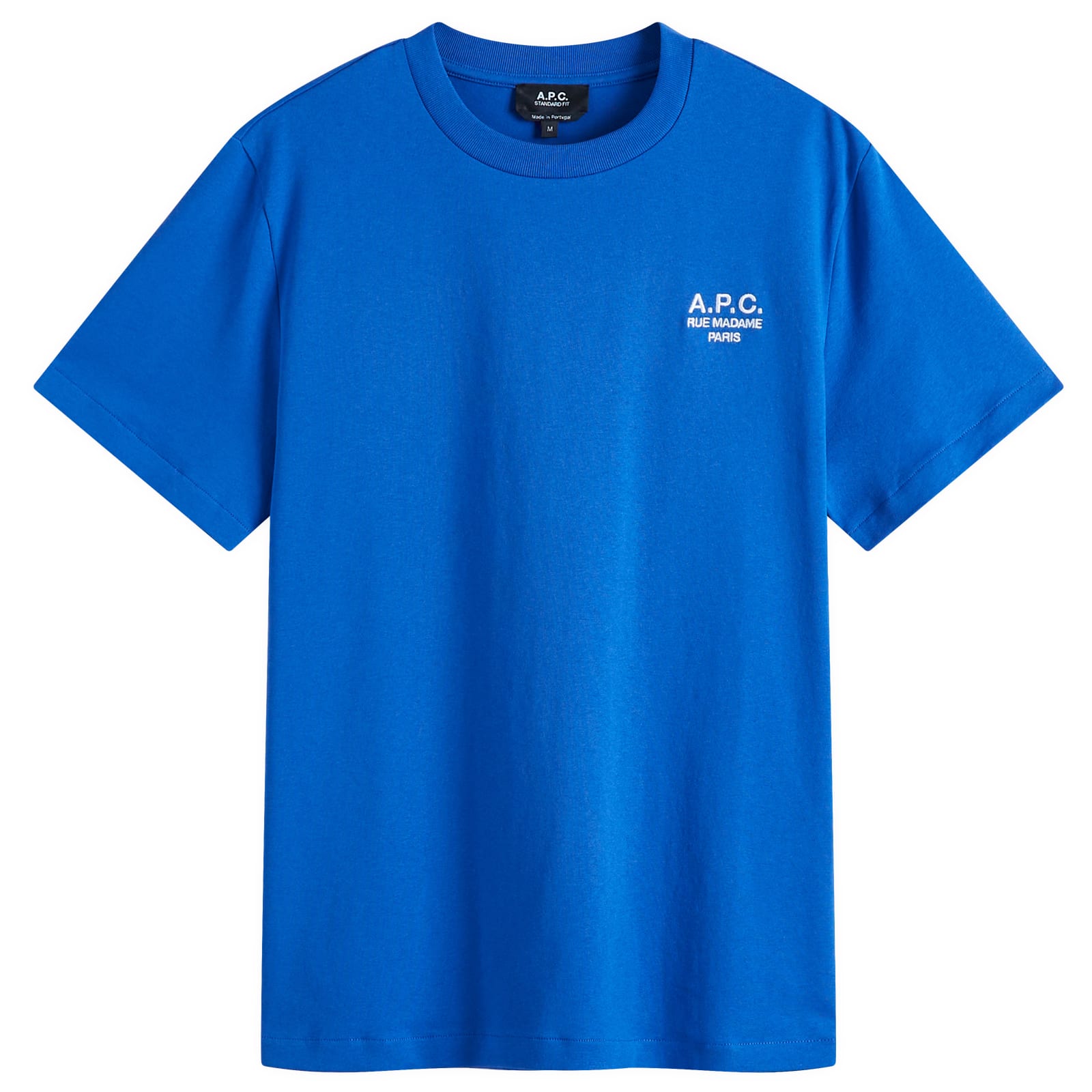 A.P.C. Men's Oscar Floral Logo T-Shirt Dark Navy - Curated