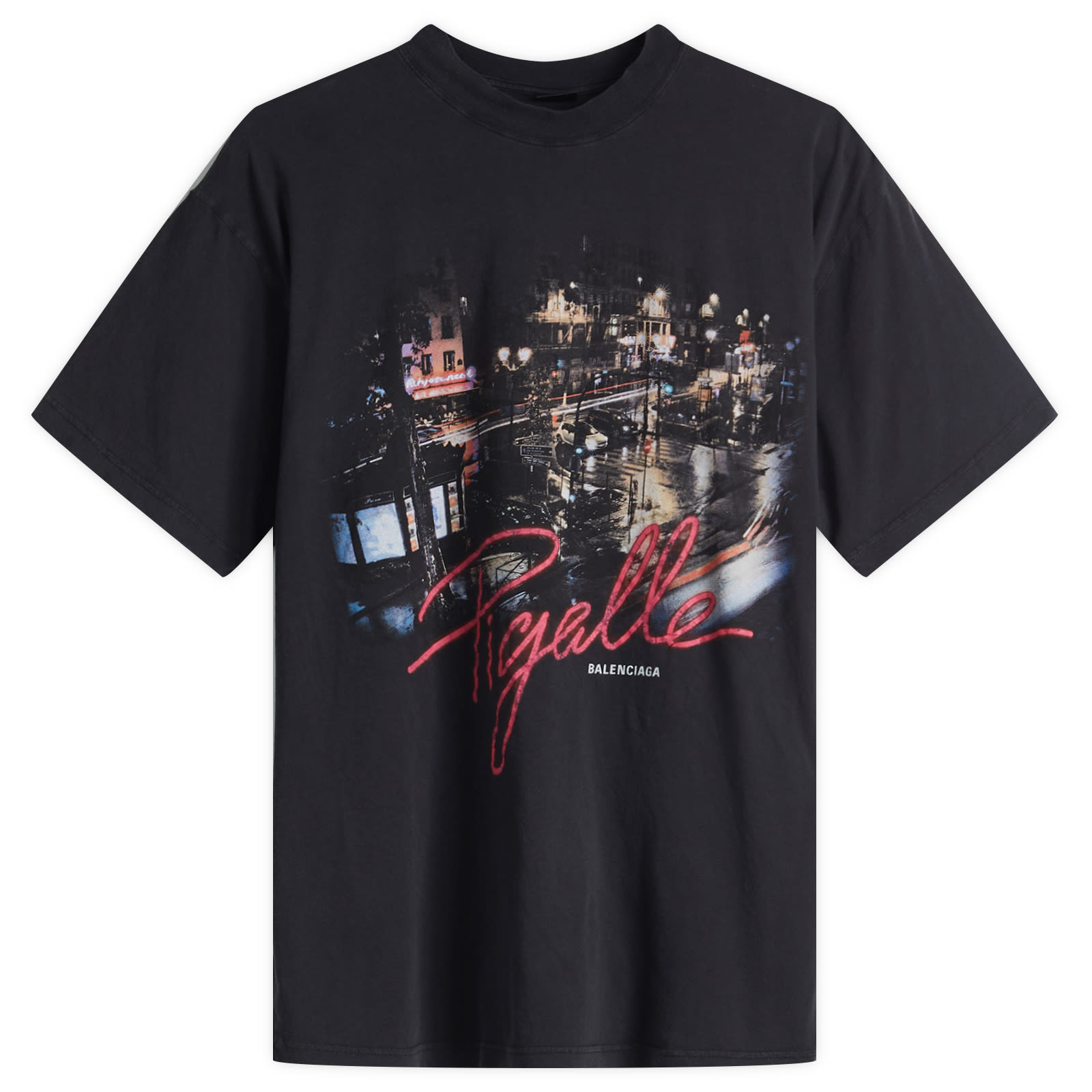 関税込【BALENCIAGA】Piagelle フェードウォッシュTシャツ Balenciaga Piagelle Faded Wash T-Shirt Faded Washed Black