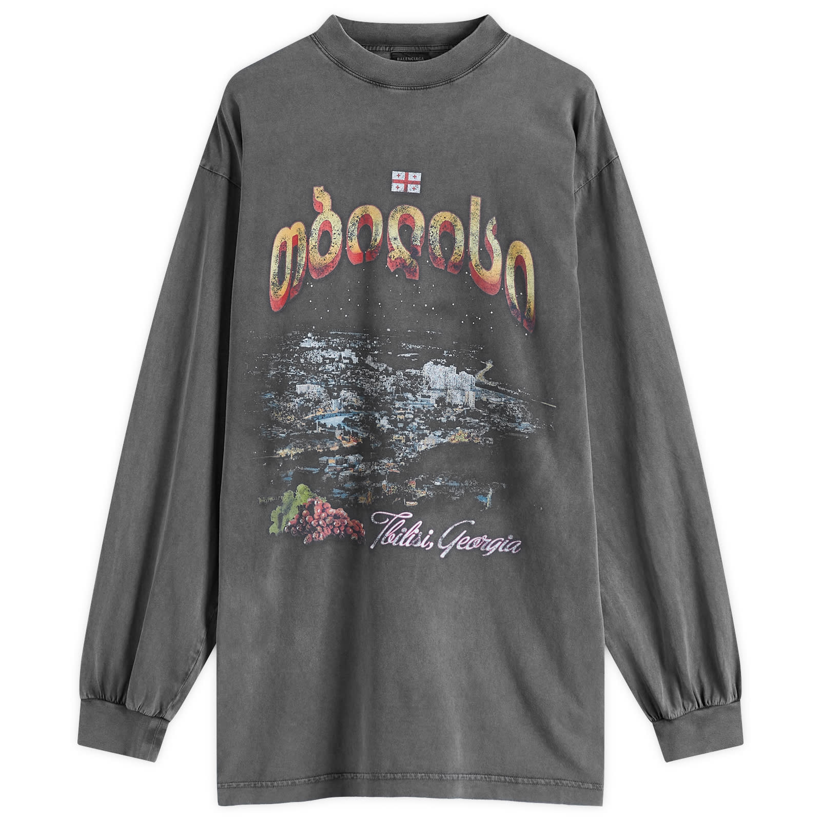 送料関税込Balenciaga Tbilisi Tubular LongSleeve LargeT-Shirt Balenciaga Tbilisi Tubular Long Sleeve Large T-Shirt Super