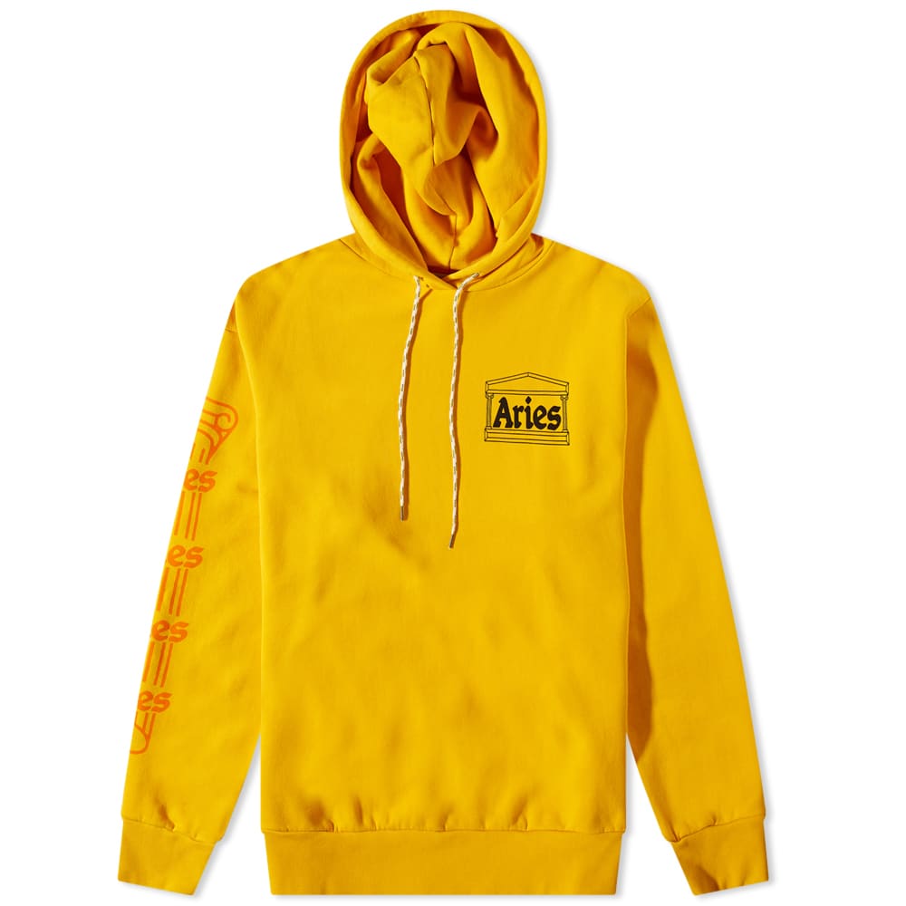 ★ARIES★ Column Hood Mustard STAR20010MSTRD STAR20010MSTRDS Aries Column Hoodie Mustard | END. (US)
