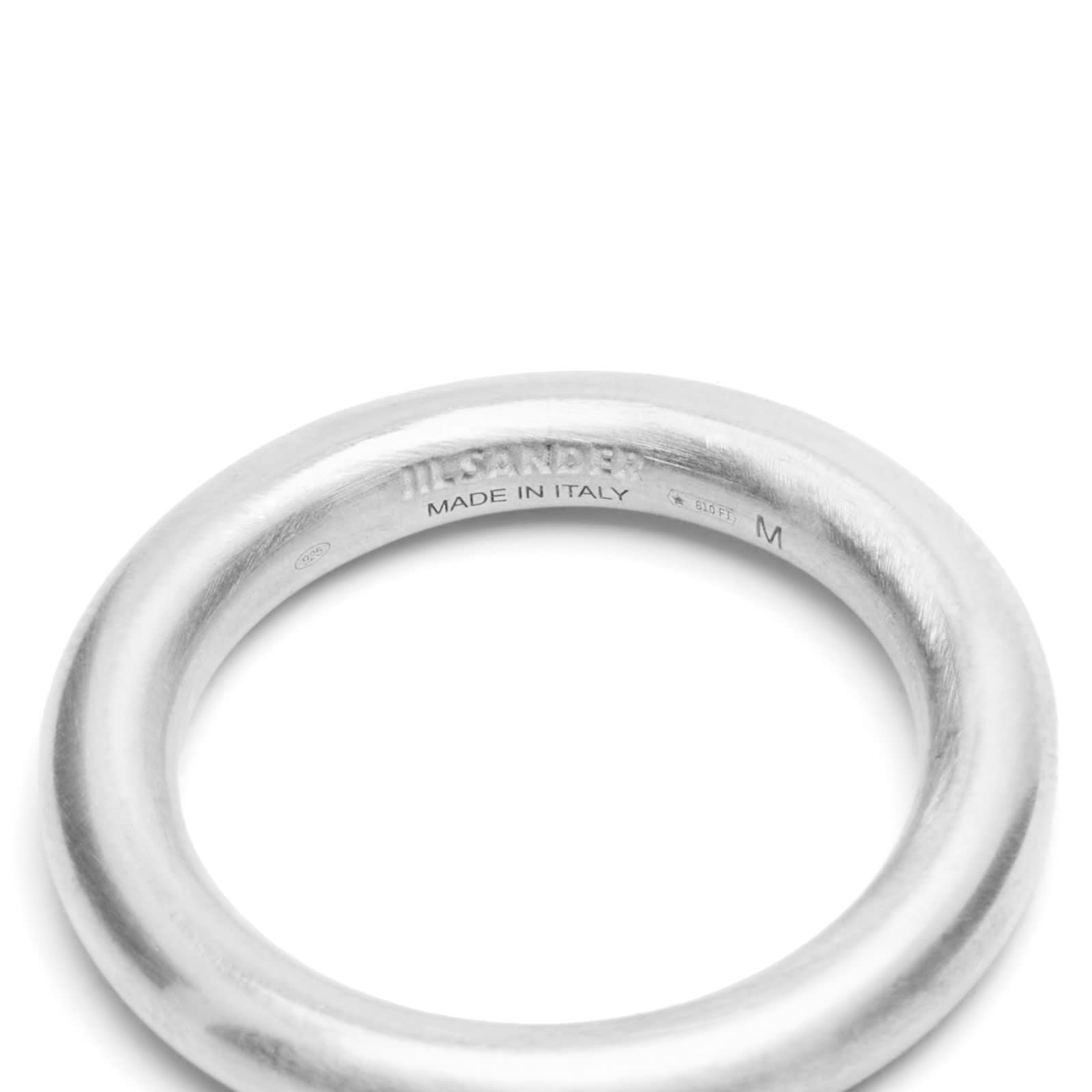 Jil Sander Men's Classic Ring 1 Silver - Curated Menswear