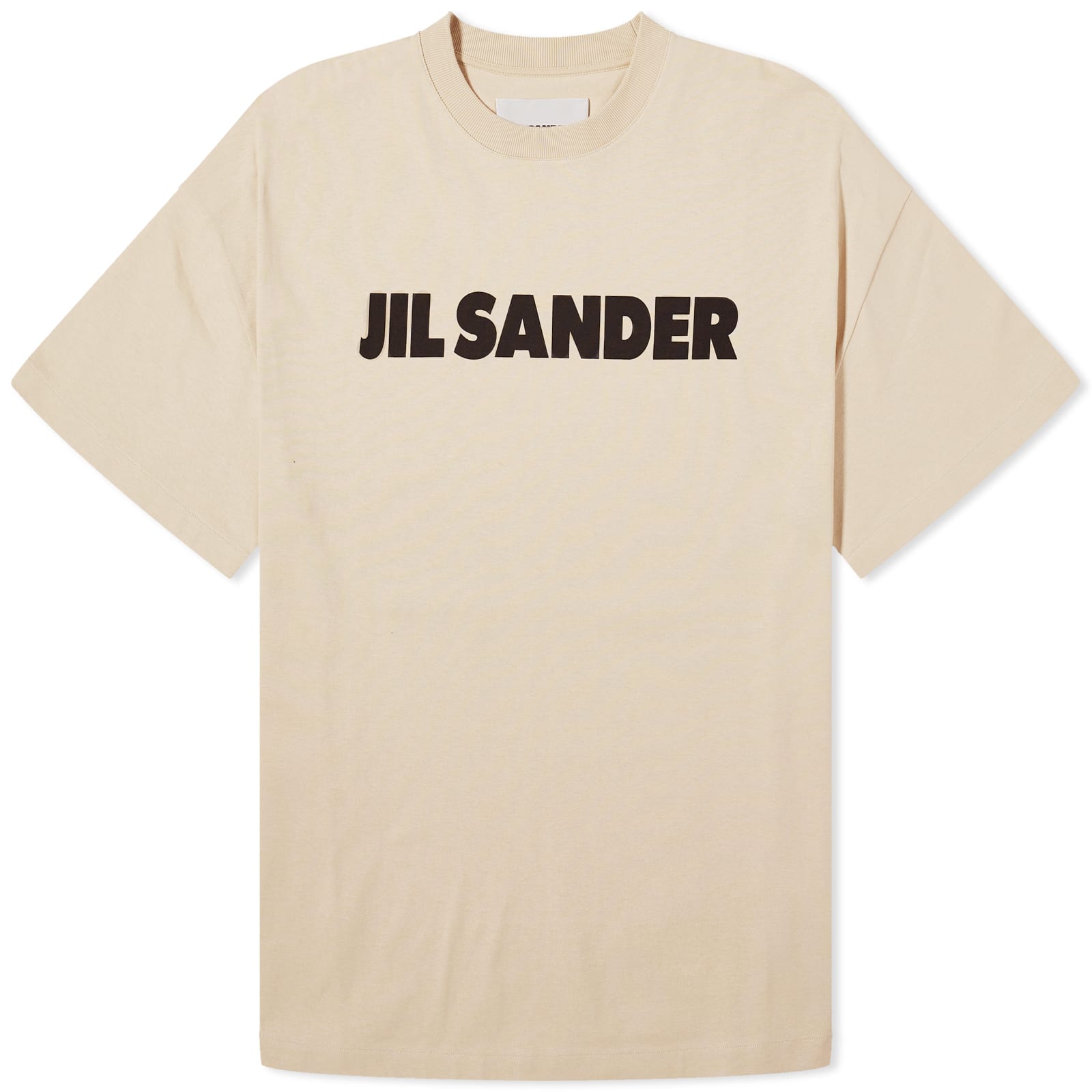 【JIL SANDER】Jil Sander Logo T-Shirt Natural Jil Sander Logo Print T-Shirt White Men – voilà.id
