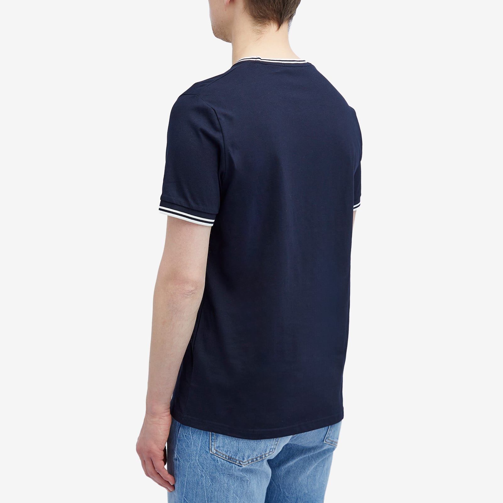 Tシャツ・カットソー FRED PERRY [Baseline] Twin Tipped T-Shirt 5JH350 Twin Tipped T-Shirt - Oxblood / Ecru / Court Blue | Men's T
