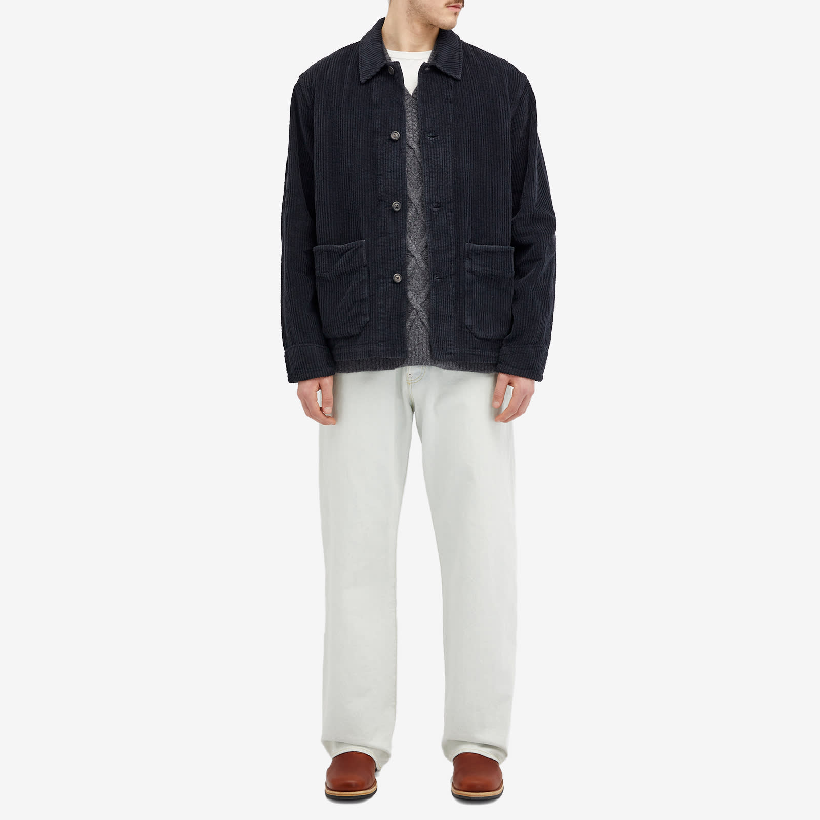 Our Legacy Men's Cord Archive Box Jacket Black | M2241AW | FOOTY.COM