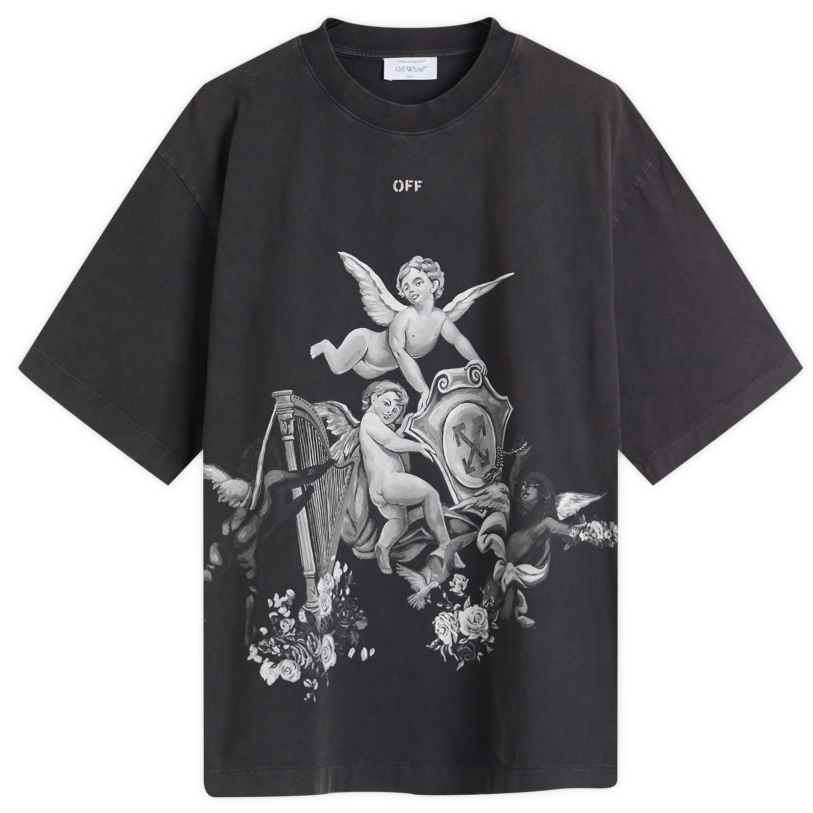 Off-White Men's Putti Skate T-Shirt Vintage Black/White