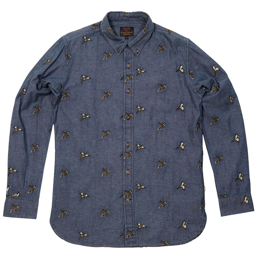 Barbour Pheasant Shirt Indigo | END.