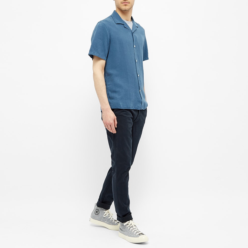 Nn07 Miyagi Vacation Shirt Washed Navy End