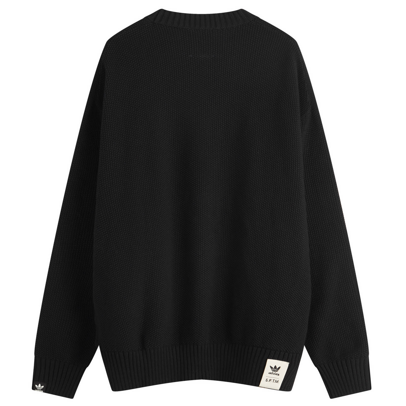 adidas x SFTM Knit Crew Black - Curated Menswear