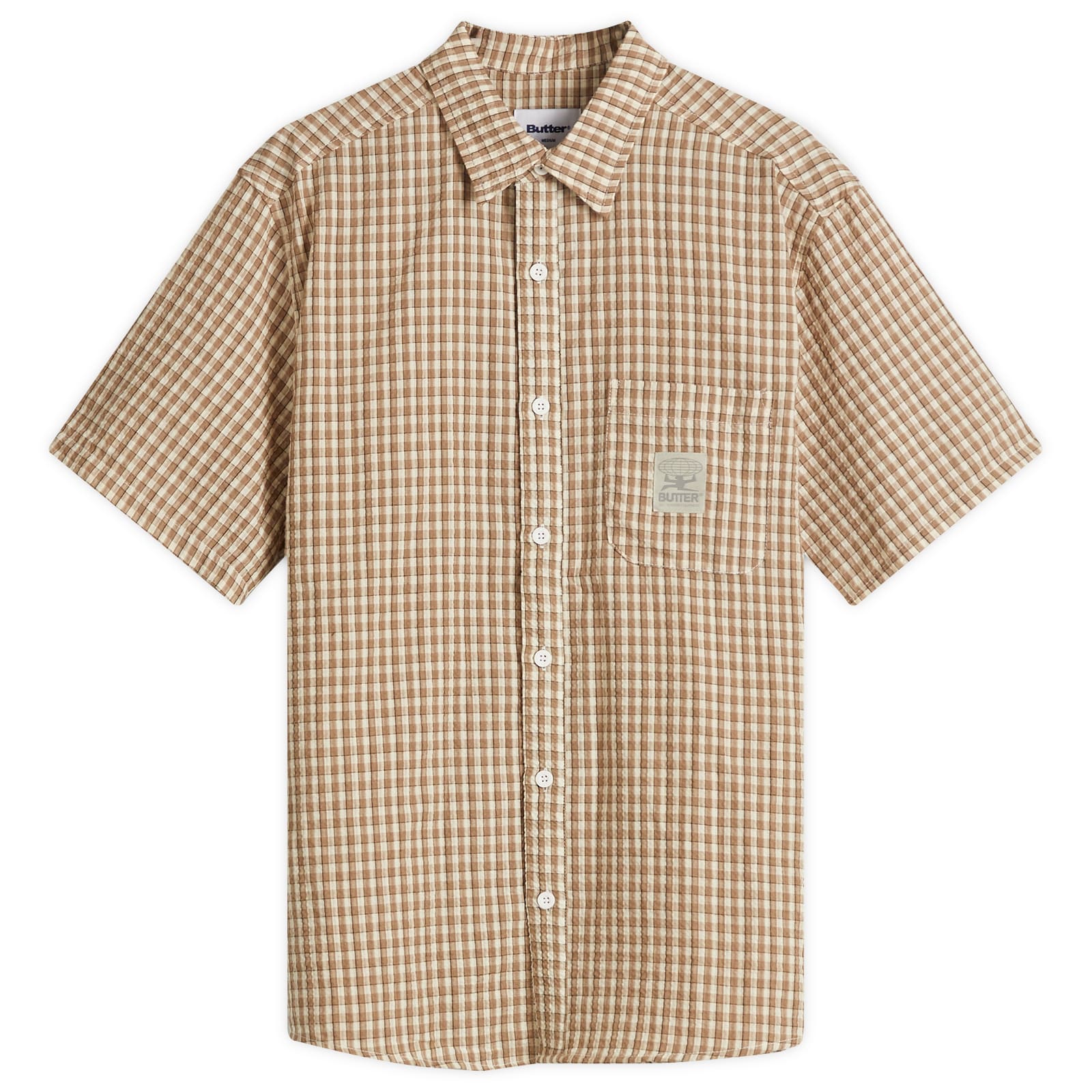 Butter Goods Equipment Short Sleeve Shirt Taupe | END. (US)