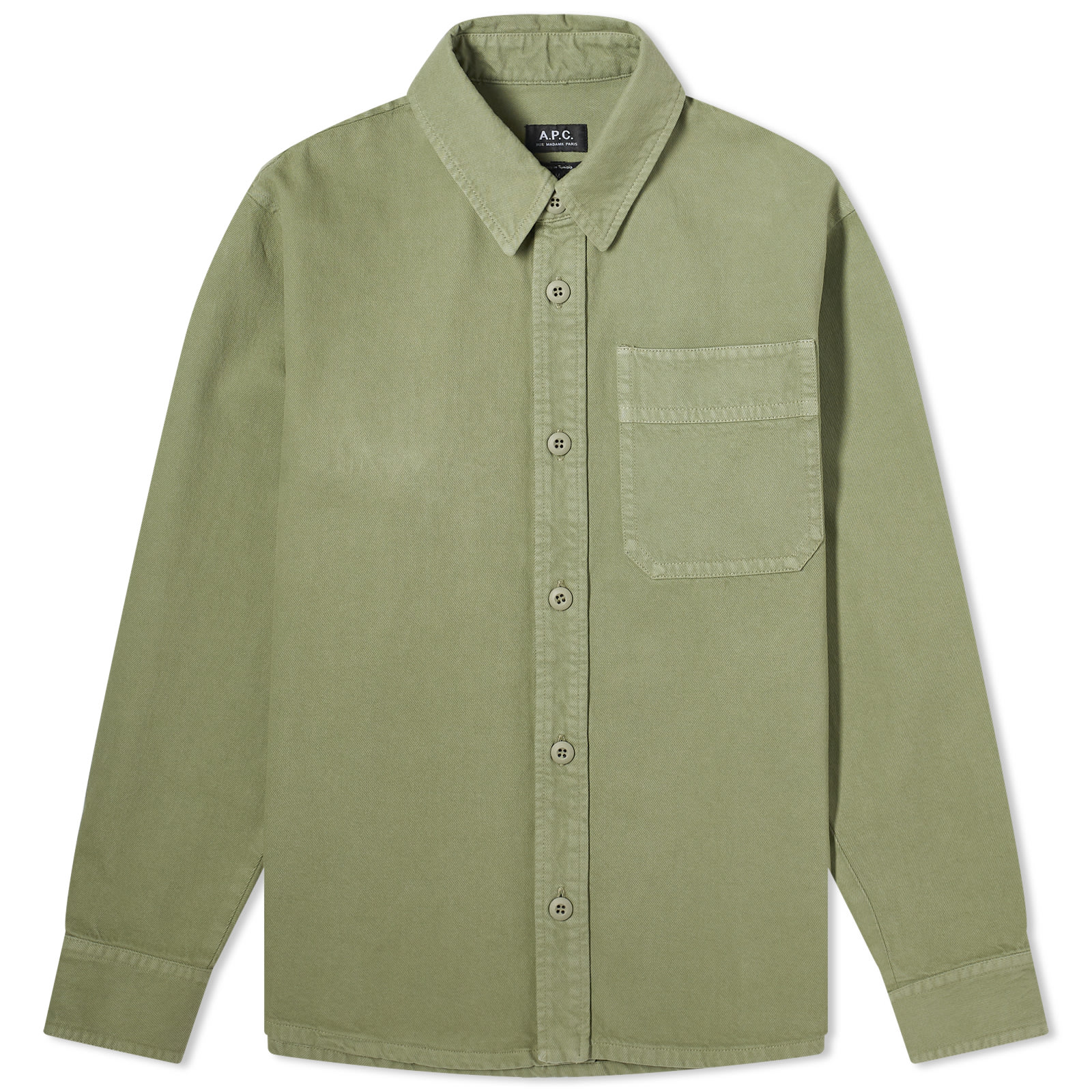 A.P.C. Brodee Denim Shirt Light Khaki | END. (US)