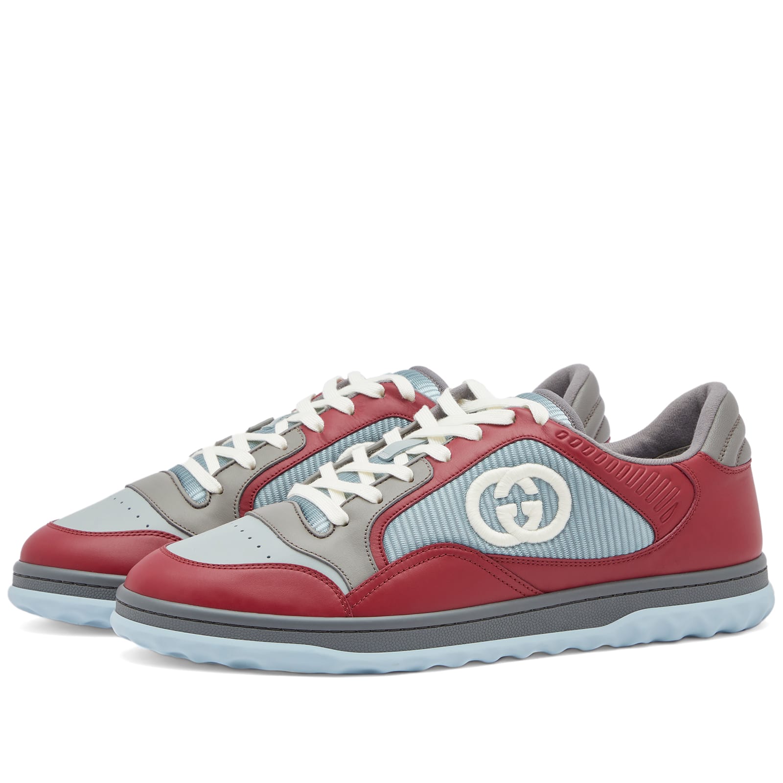 Gucci Men's Mac Sneaker Grey/Red - 747953-AACNW-6342