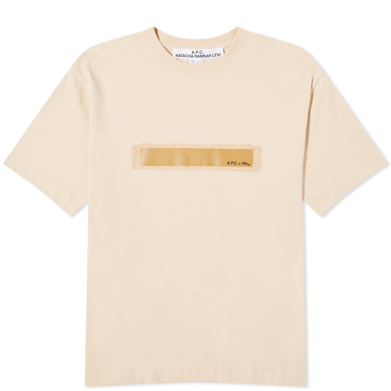A.P.C. Men's x Natacha Ramsay Levi Jean T-Shirt Beige