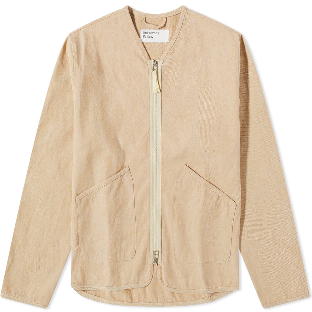 Zip Liner Kyoto Cotton Jacket Stone 