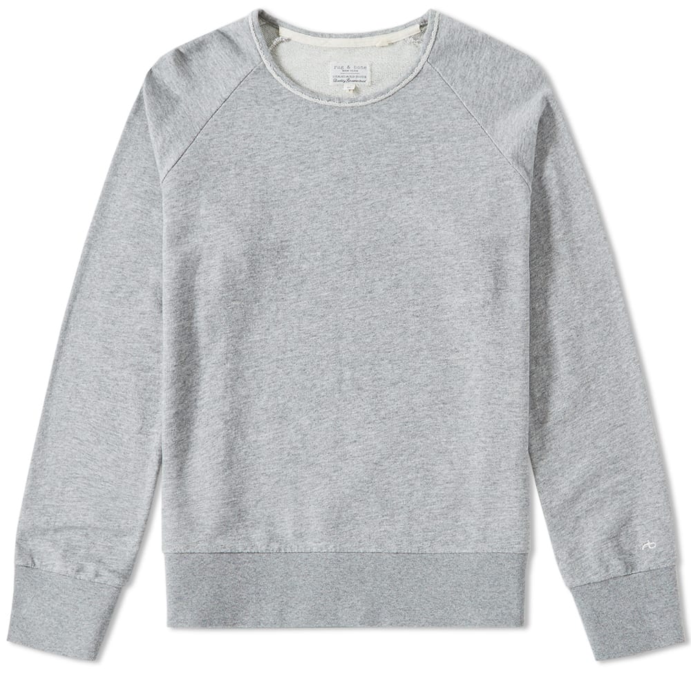 Rag & Bone Standard Issue Crew Sweat Light Heather Grey | END. (US)