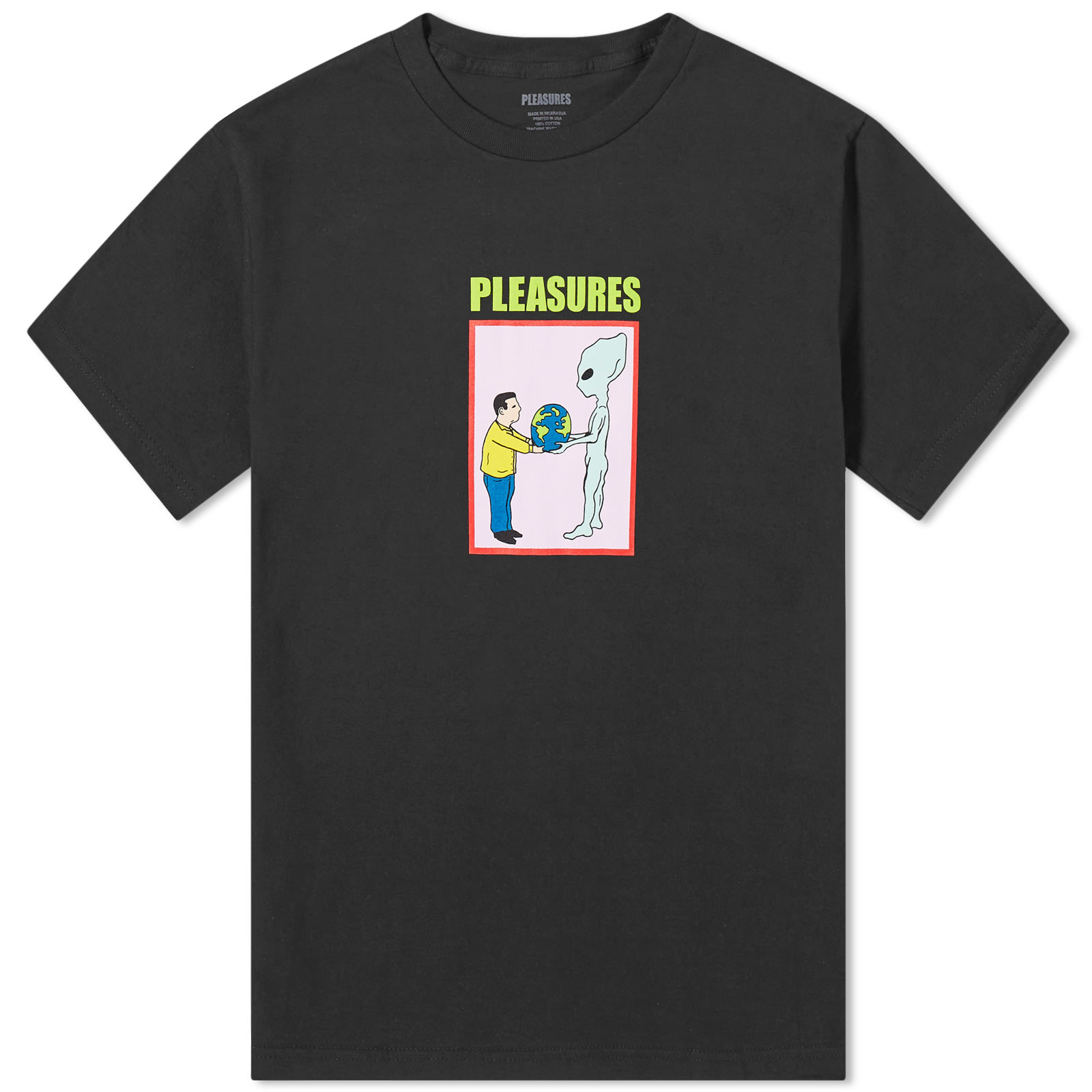 【PLEASURES】 N.E.R.D. X PLEASURES PROVIDER T-SHIRT Black PROVIDER T-SHIRT – PLEASURES