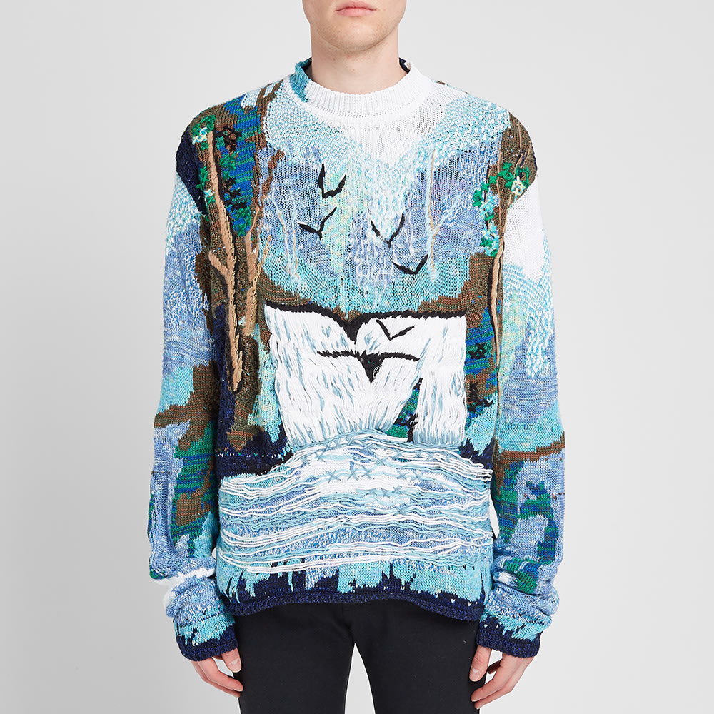 off white waterfall sweater