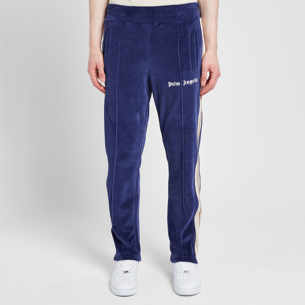Palm angels blue chenille track pants Clearance