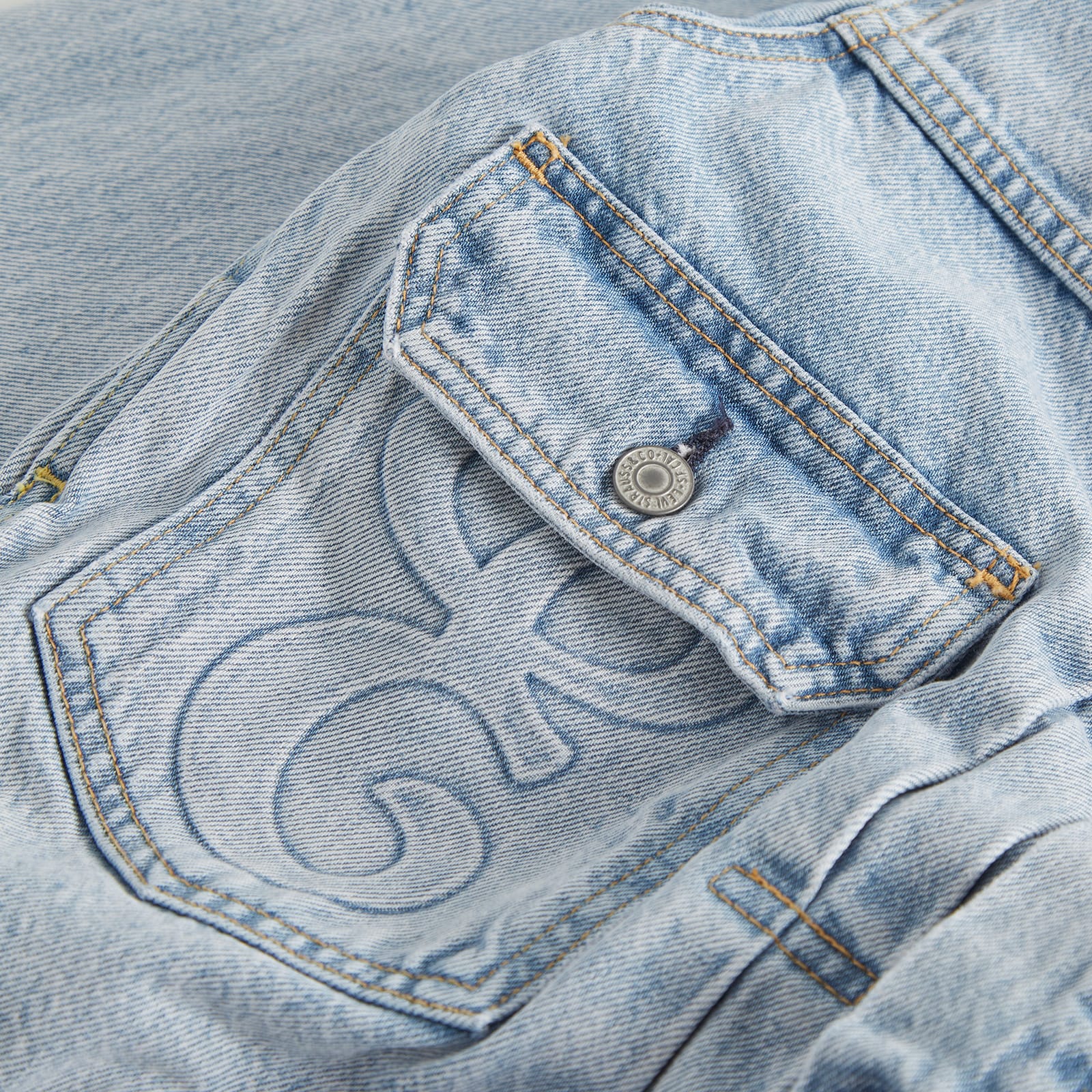 Levis E by END. Type II Trucker Jacket Baby Blue Essential 