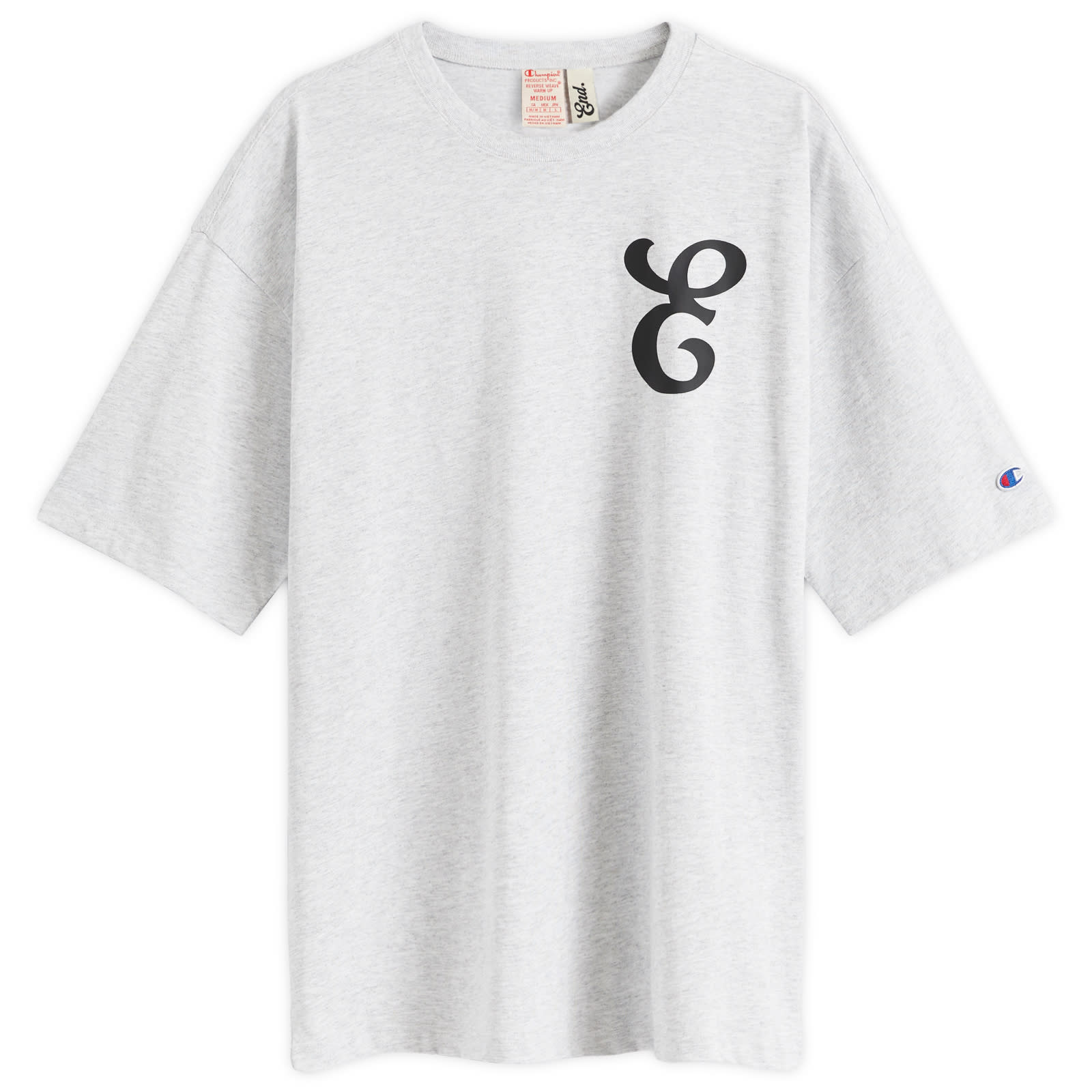Champion for E by END. T-Shirt Grey Marl