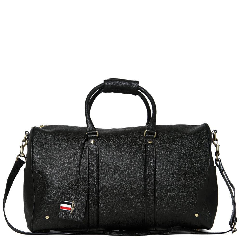 Thom Browne Weekender Bag Black Scotch Grain END.