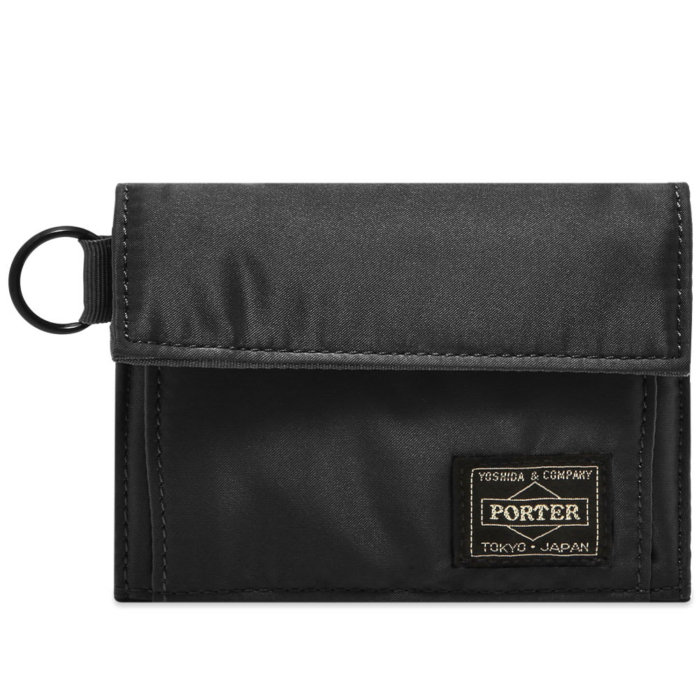 Carry your coins, cards and notes in style thanks to this sleek black wallet from Porter-Yoshida & Co.’s latest drop of accessories. Made in Japan from nylon, the durable black piece has plenty of handy compartments and its safety orange Velcro fastening means that it’s both functional and stylish in equal measure.

100% Nylon
Velcro Closure
8 Card Slots
Receipt Pocket
Note Sleeve
Zip Coin Pockets
Woven Brand Patch
Made in Japan