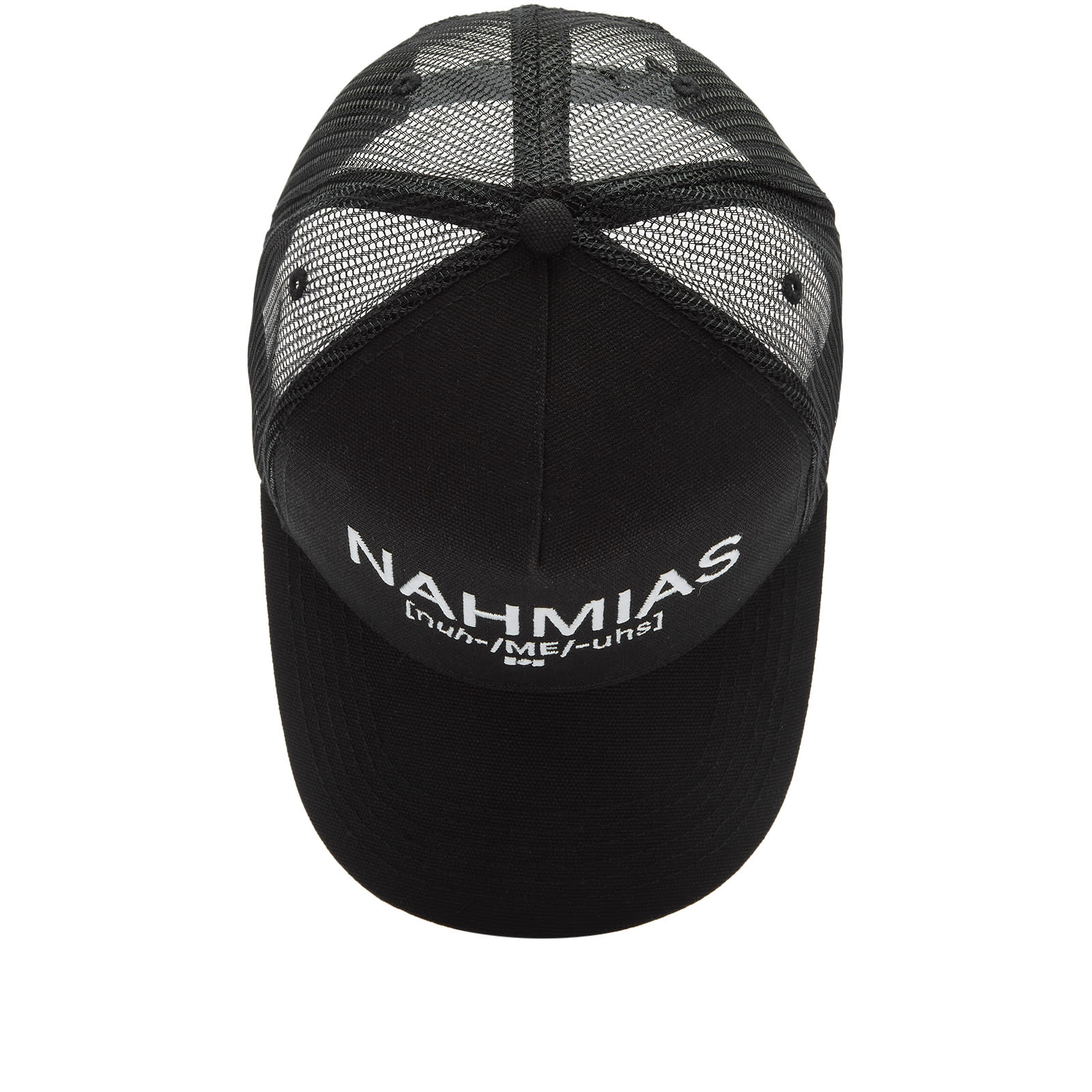 Nahmias Men's Pronunciation Trucker Cap Black | AW23-TR2-G49-001