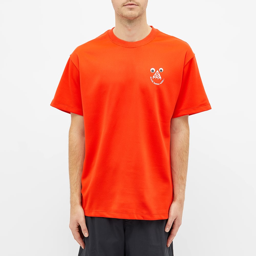 Nike ACG Dri-Fit Tee Habanero Red & Black | END. (FR)