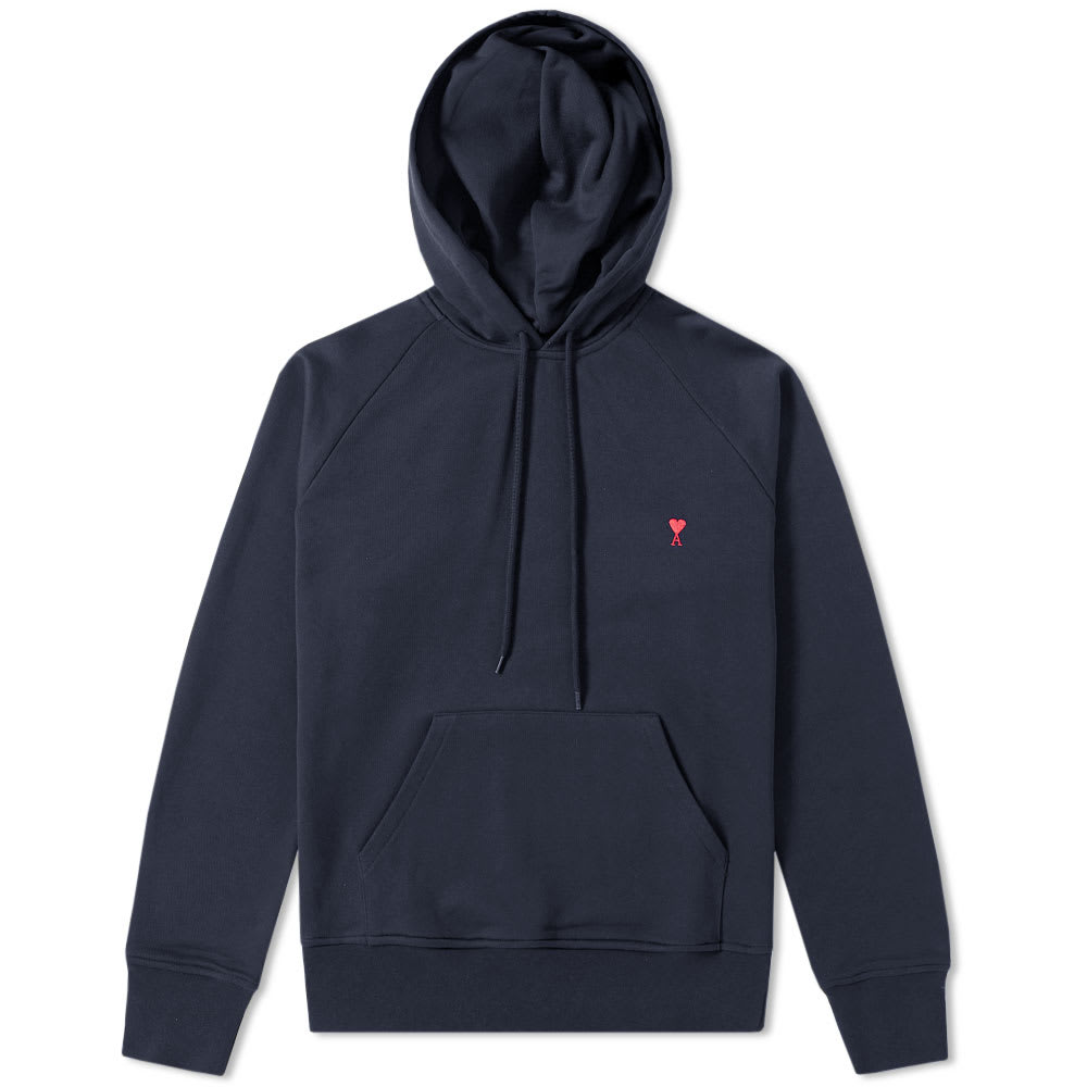 AMI x END. Heart Logo Hoody Navy | END. (AR)