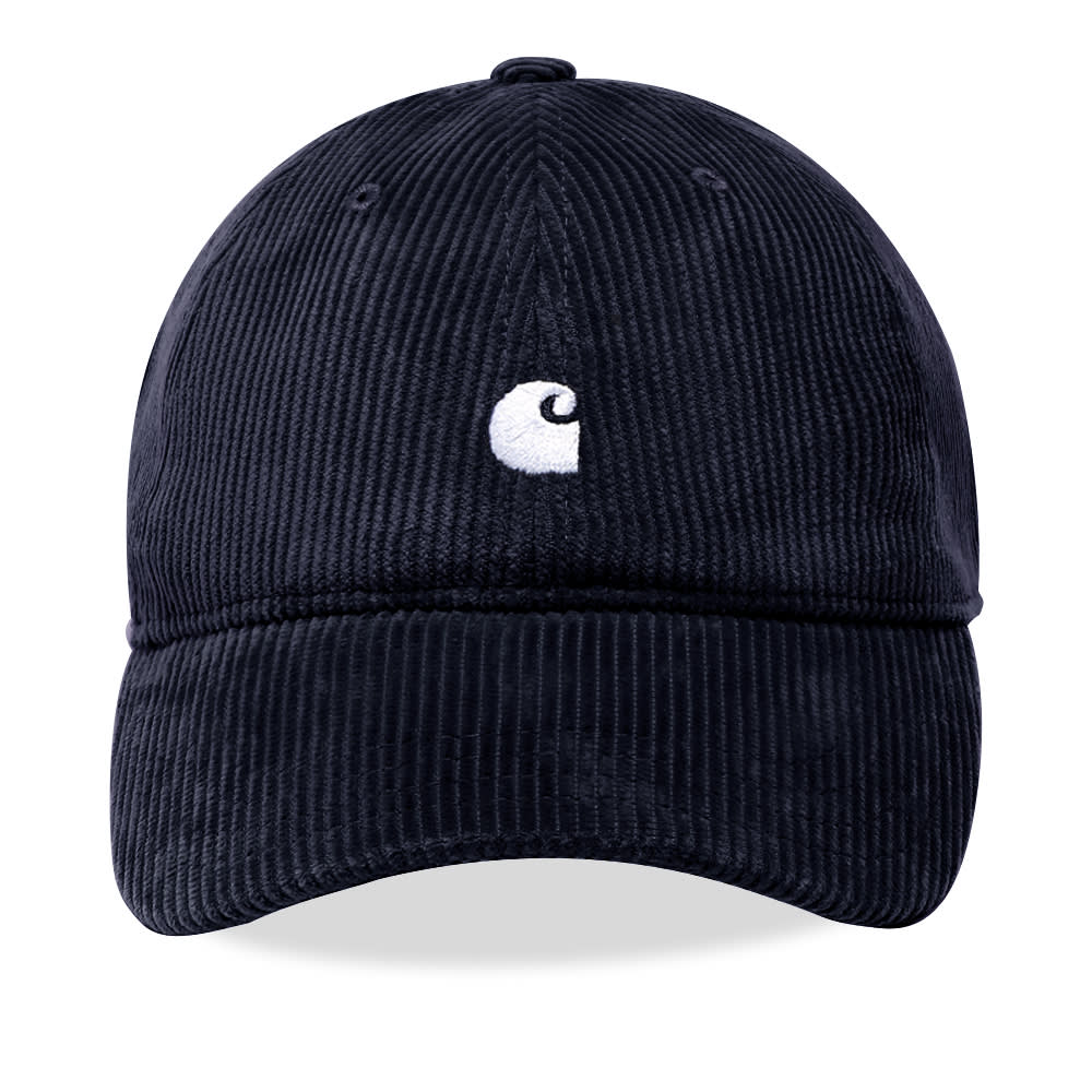 Carhartt WIP Harlem Cord Cap Dark Navy & White END.