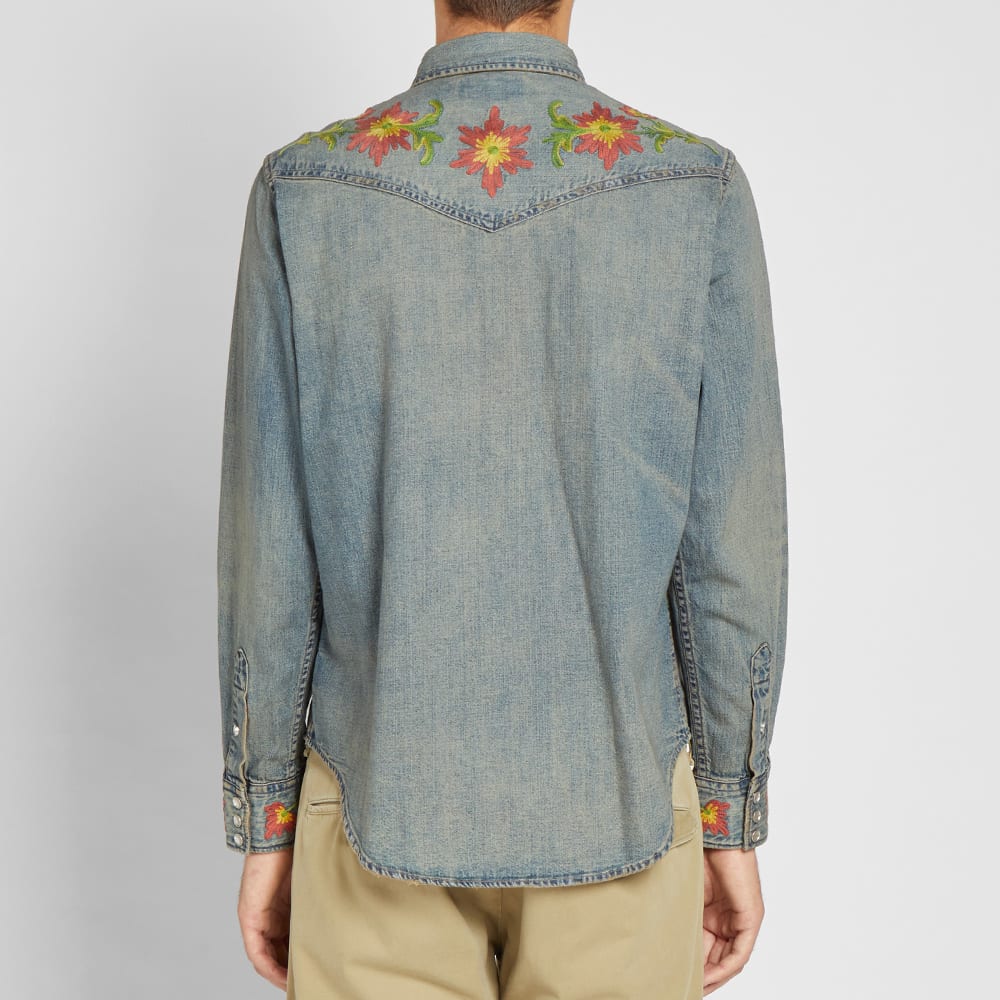 Rrl embroidered western shirt Clearance