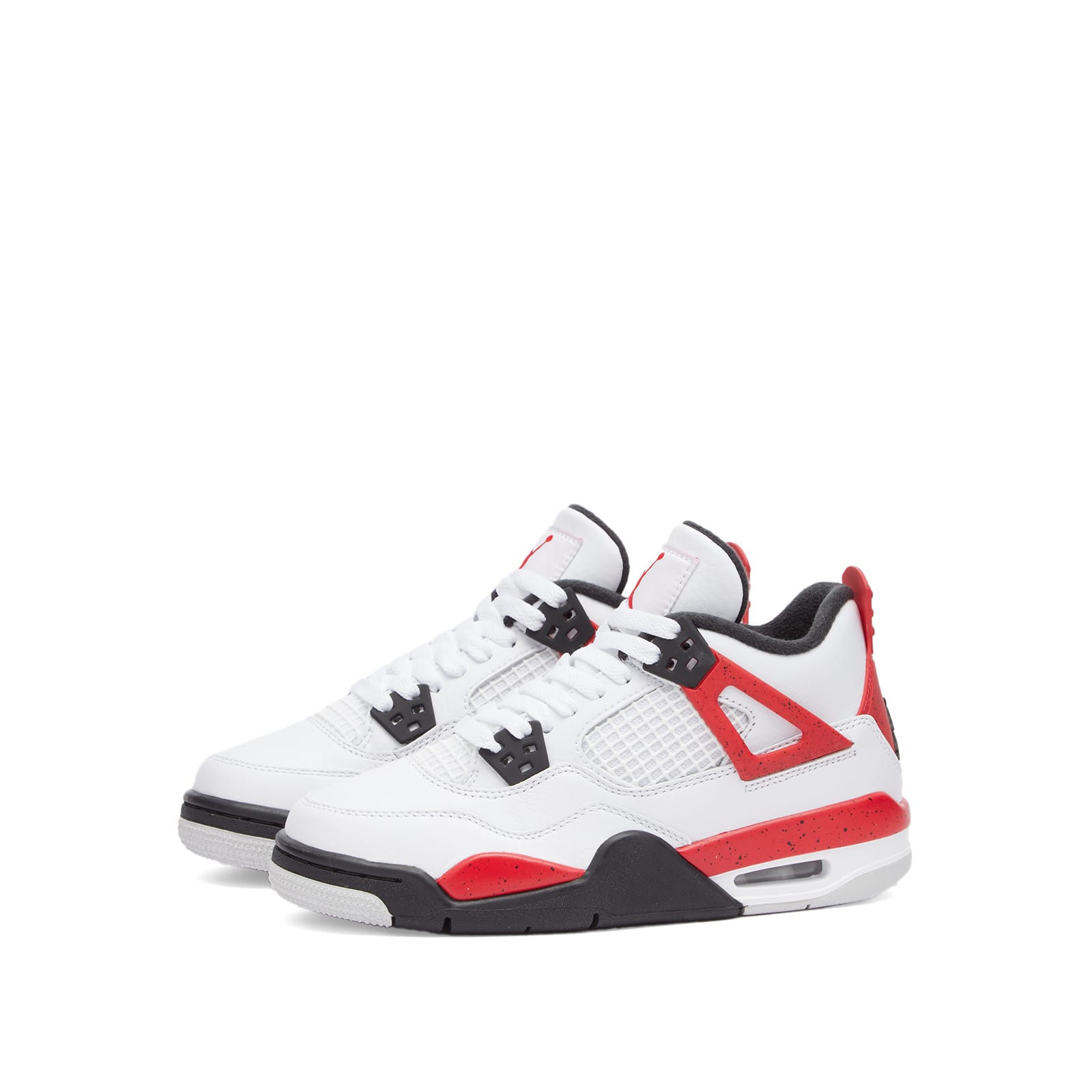 retro jordan 4 white and red