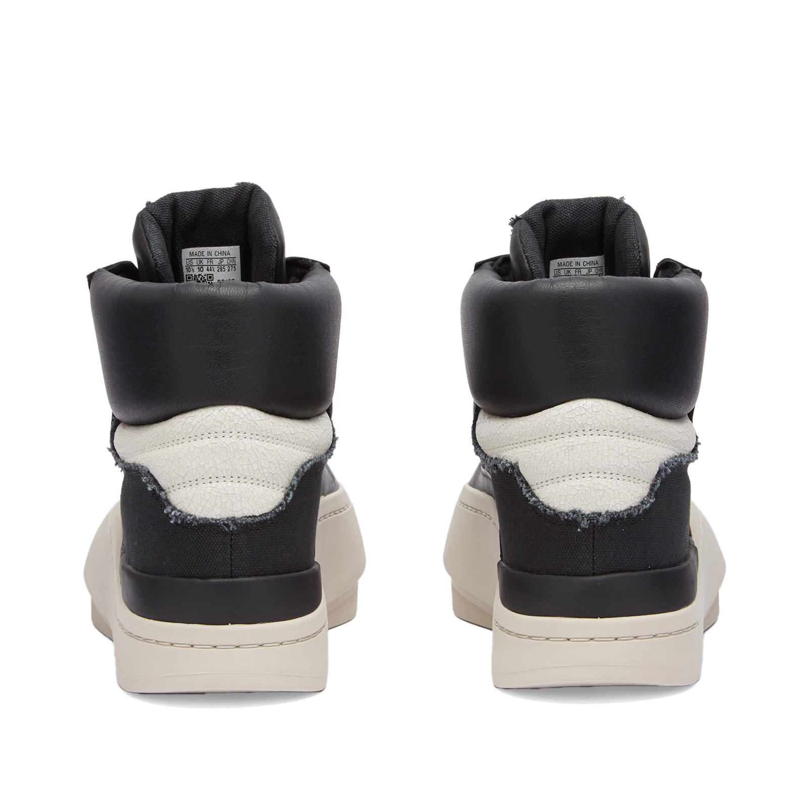 Y-3 Men's Lux Bball High Black/Clear Brown/Off White - Curated