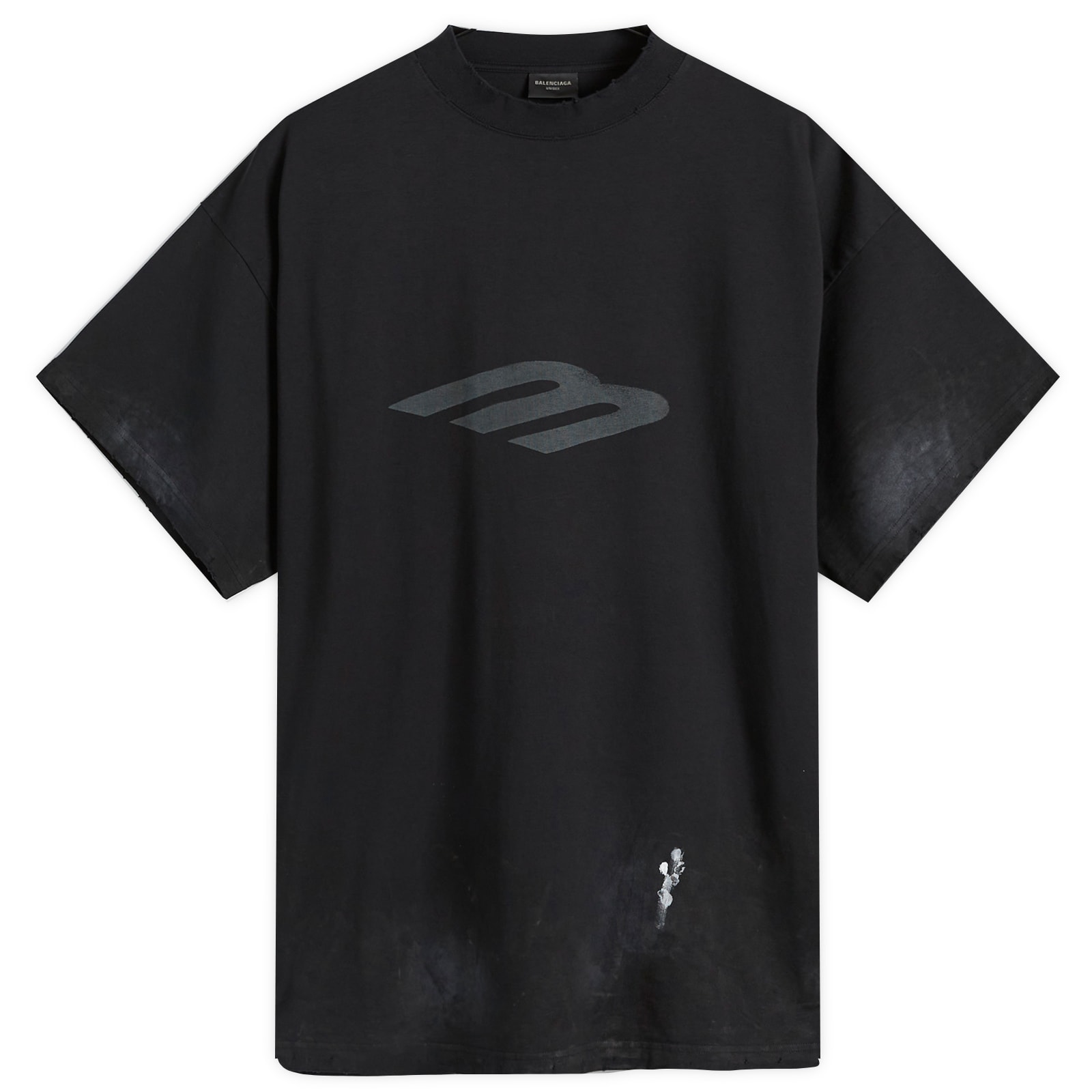 Balenciaga Stencil Vintage T Shirt Faded Black | END. (JP)