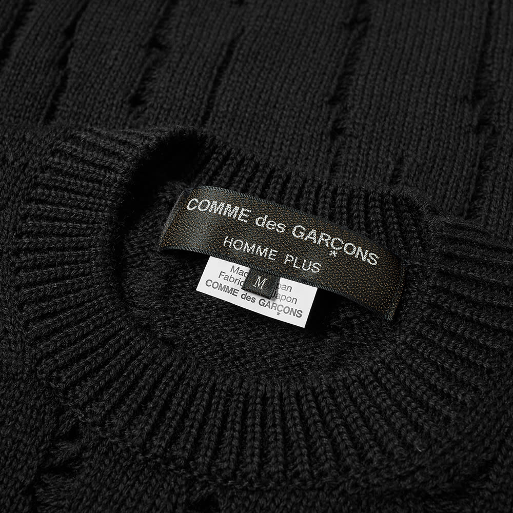 Comme des Garcons Homme Plus Destroyed Crew Knit Black | END. (US)