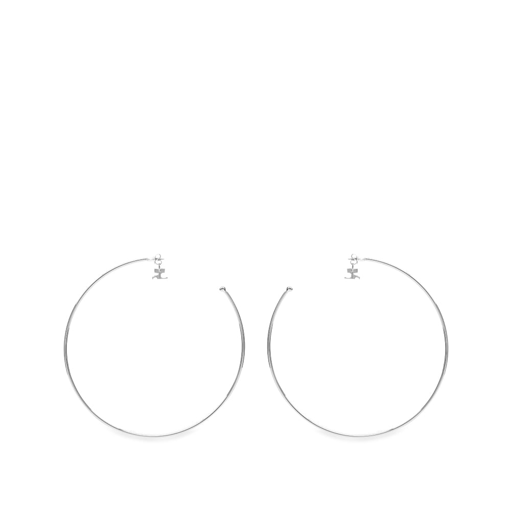 Courreges Big Circle Earring Silver END.