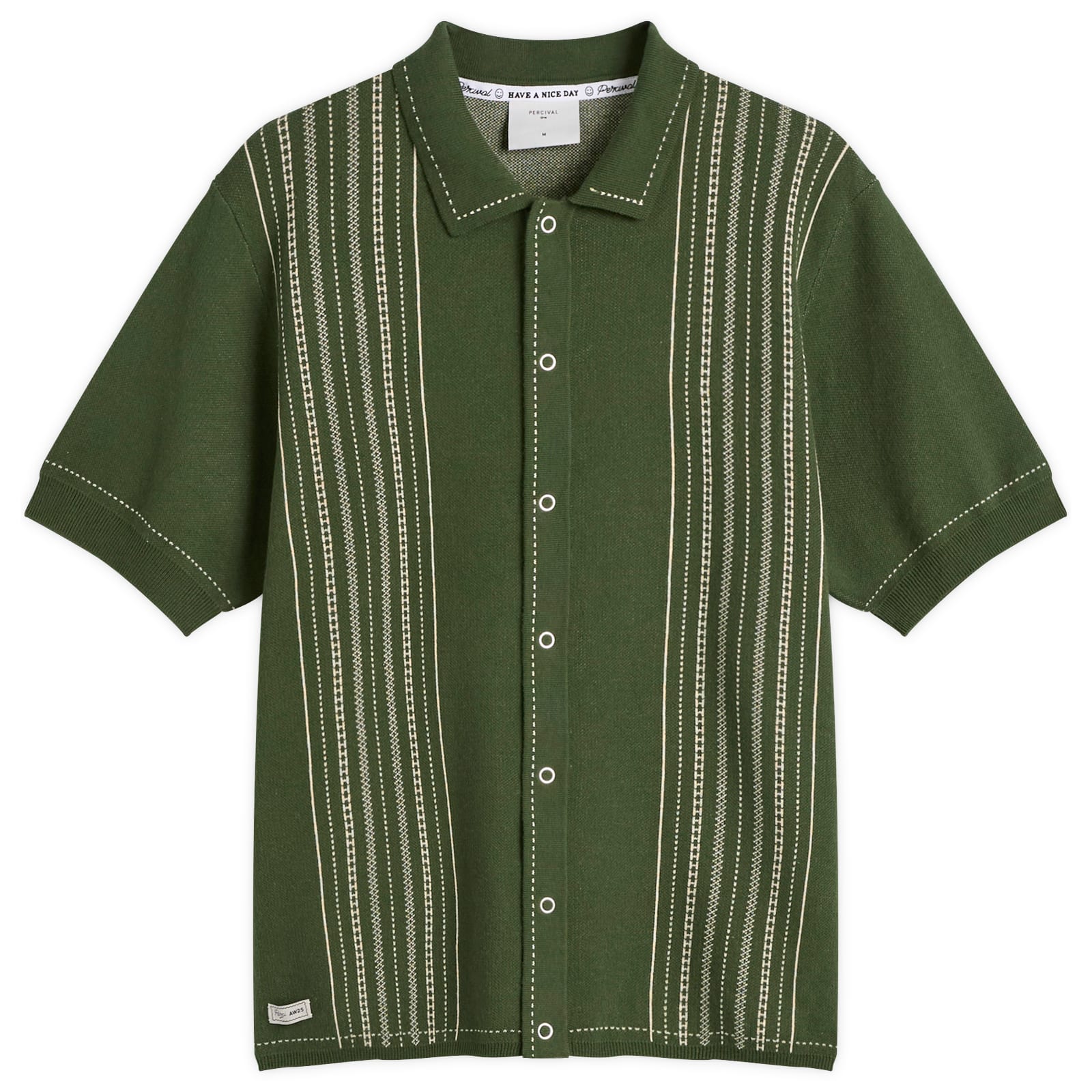 Percival Men’s Accolades Knitted Shirt Forest