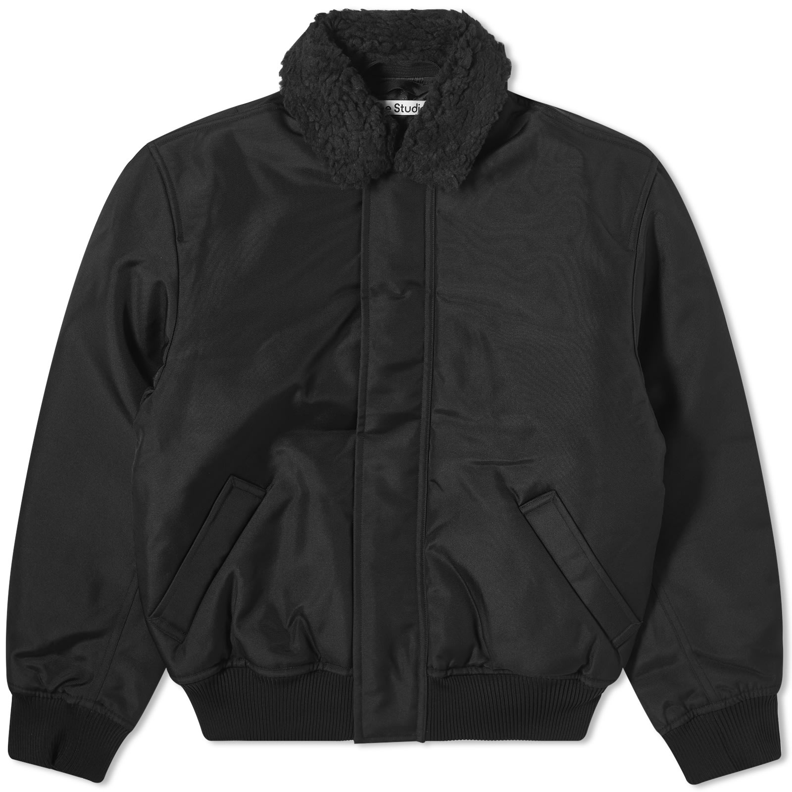 Acne Studios Omagi Heavy Bomber Jacket Black | END.