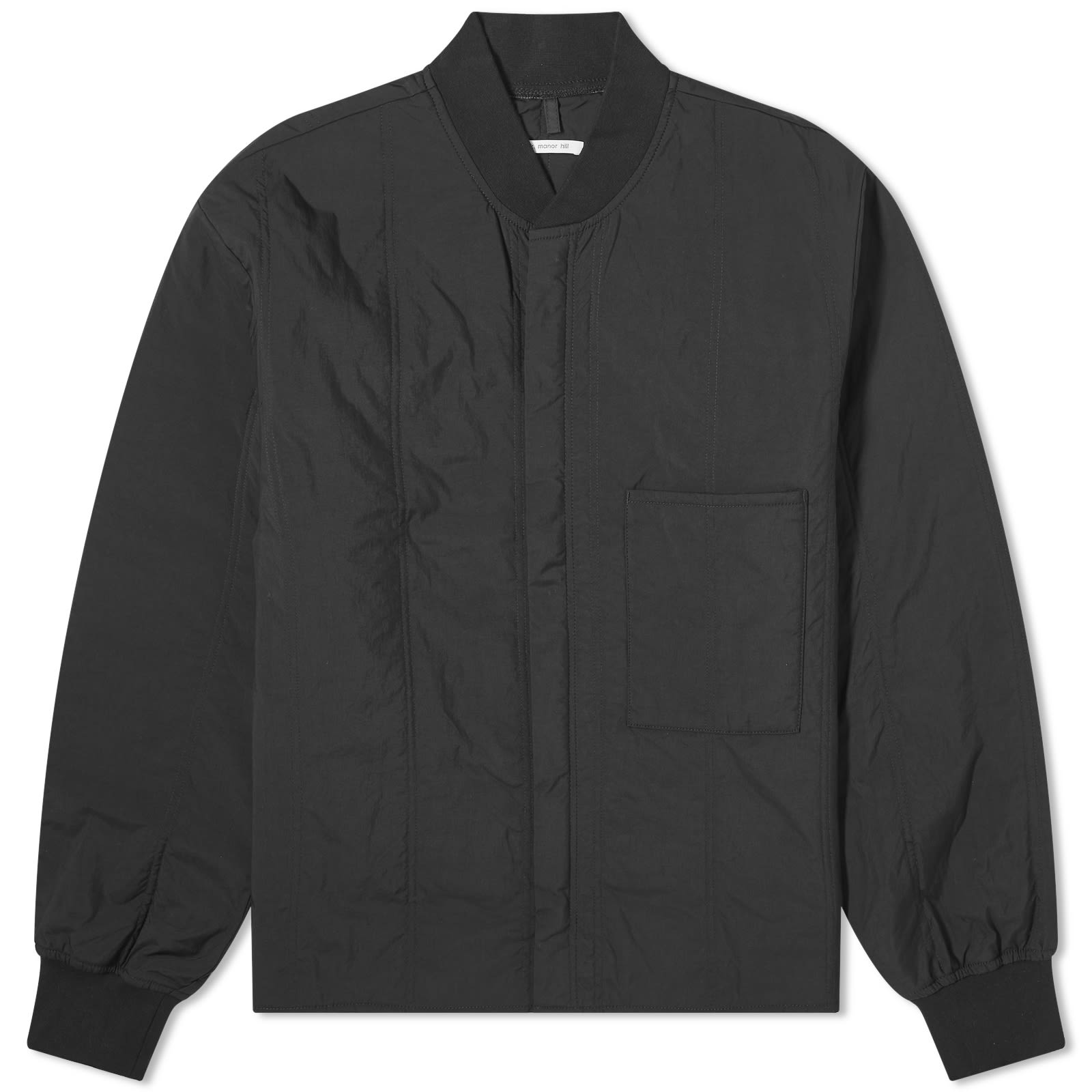 s.k manor hill Horizon Bomber Black Quilted Nylon END.