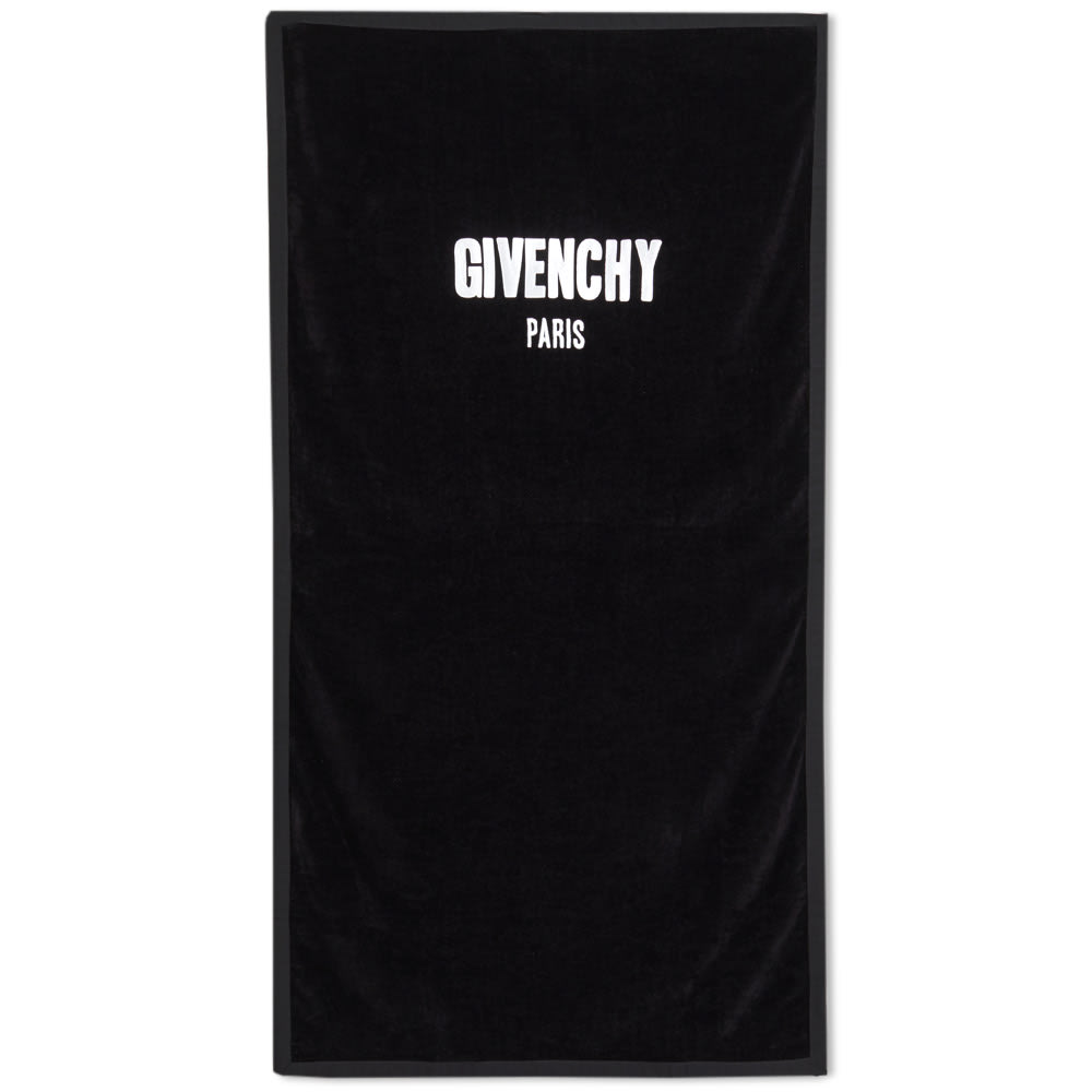 Givenchy Logo Towel Black End