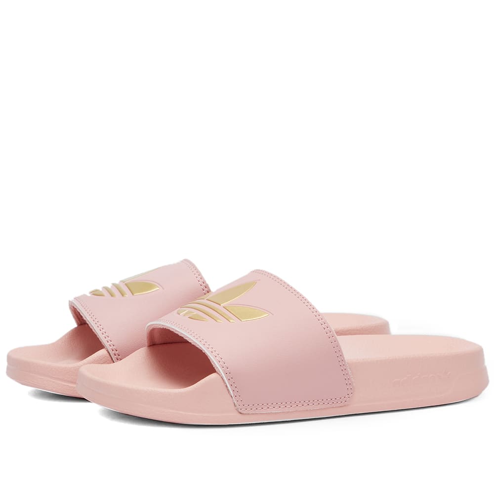 adilette rose gold