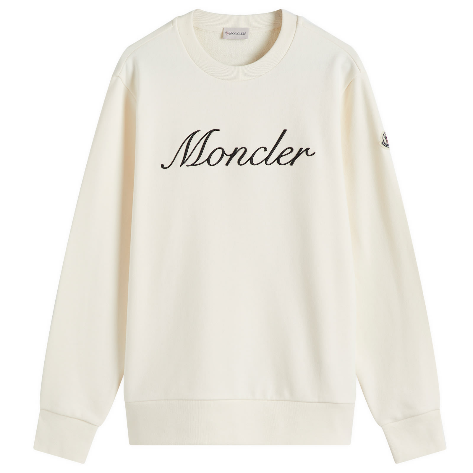 MONCLER| (8G00033 89AUJ 034) Moncler Emerized Fleece Long Sleeve T-Shirt White | END. (US)