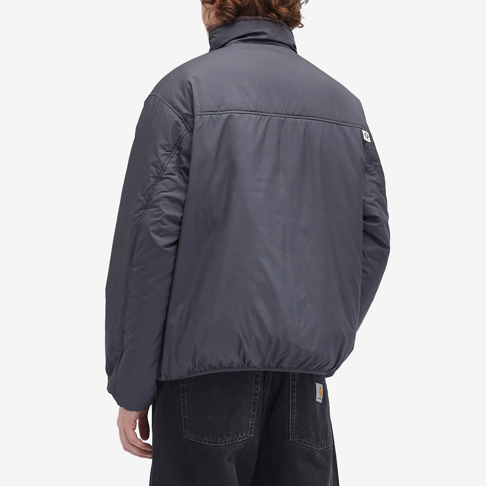 AAPE Now Reversible Camo Padded Jacket Dark Grey - Curated Menswear